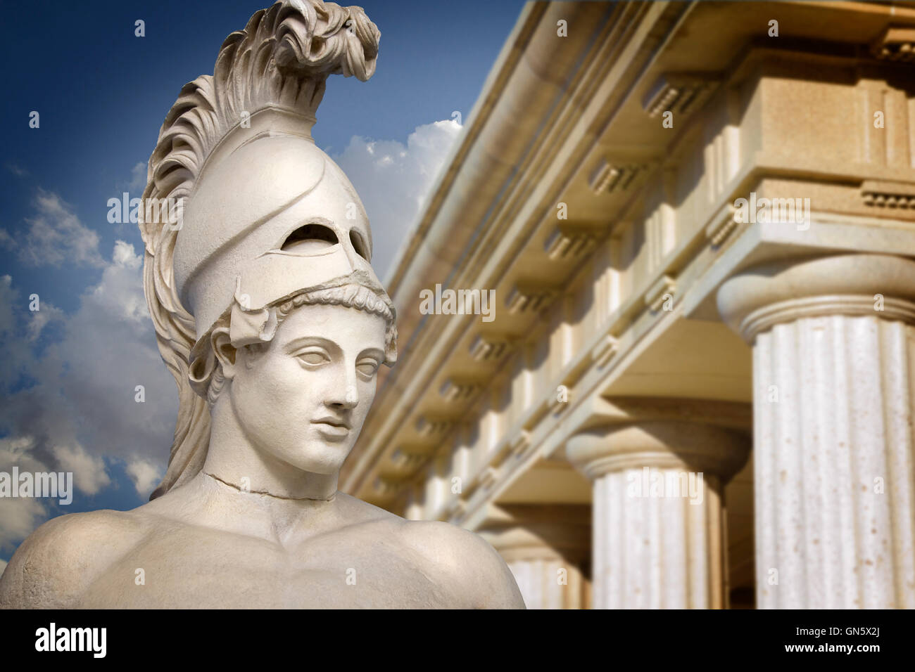 Bust of the greek statesman Pericles Stock Photo