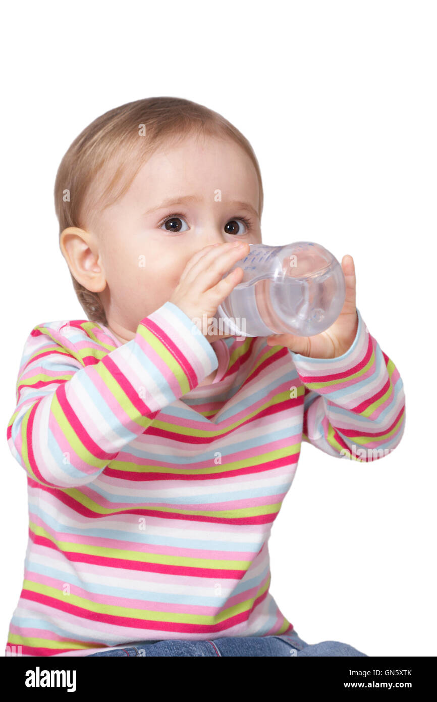 baby drinking water Stock Photo Alamy