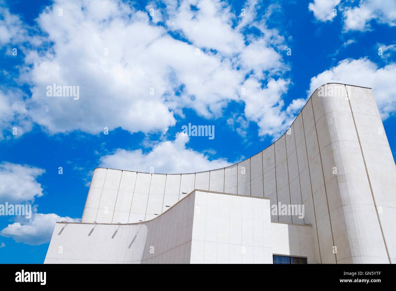 Modern building against the blue sky Stock Photo - Alamy