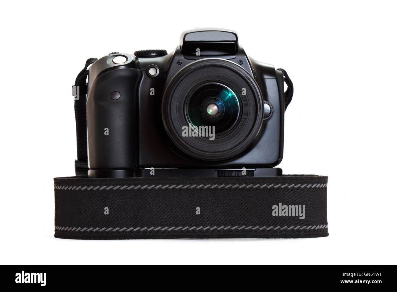 digital photo camera with battery grip Stock Photo Alamy