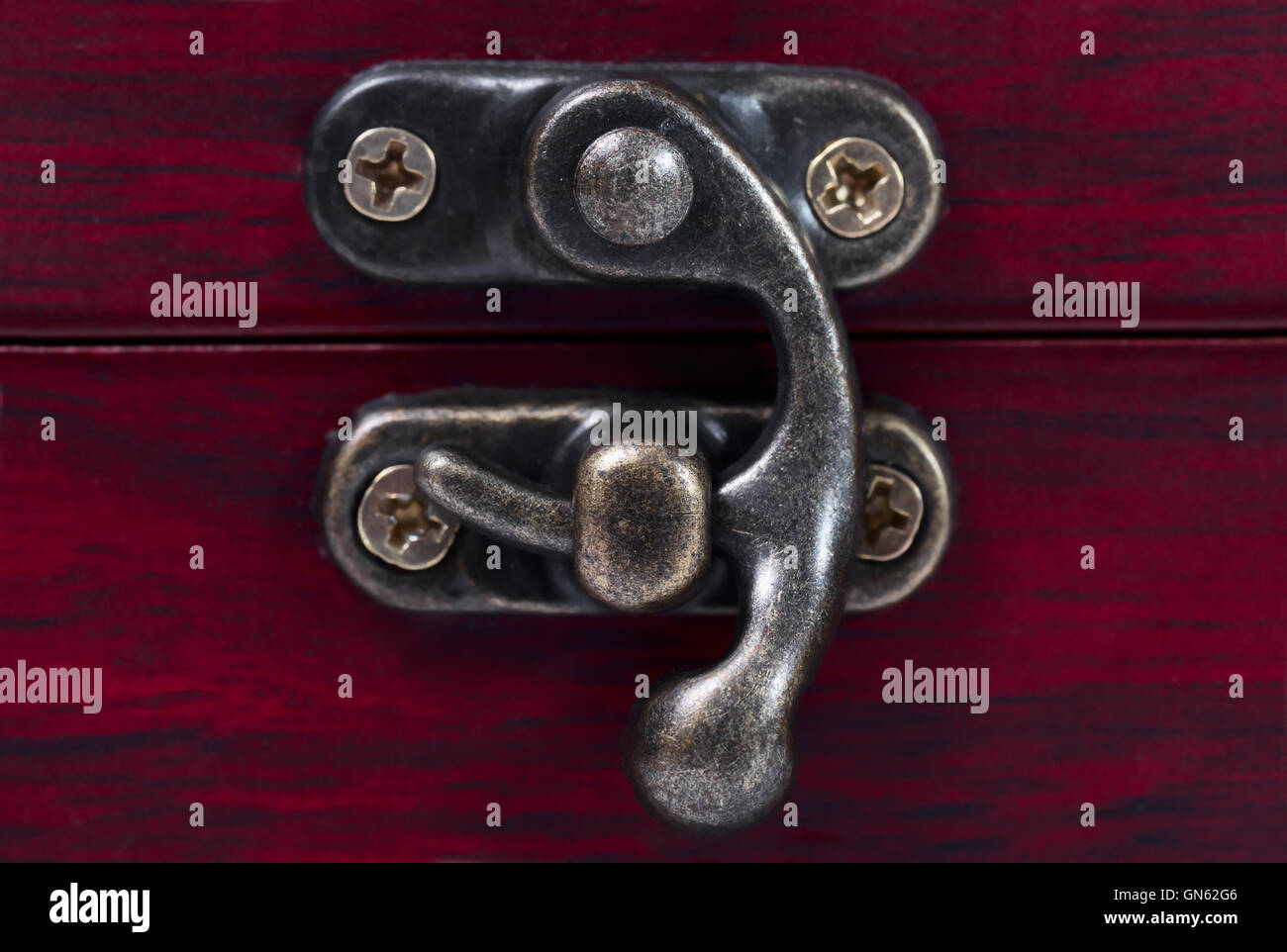 close up of chest lock Stock Photo Alamy