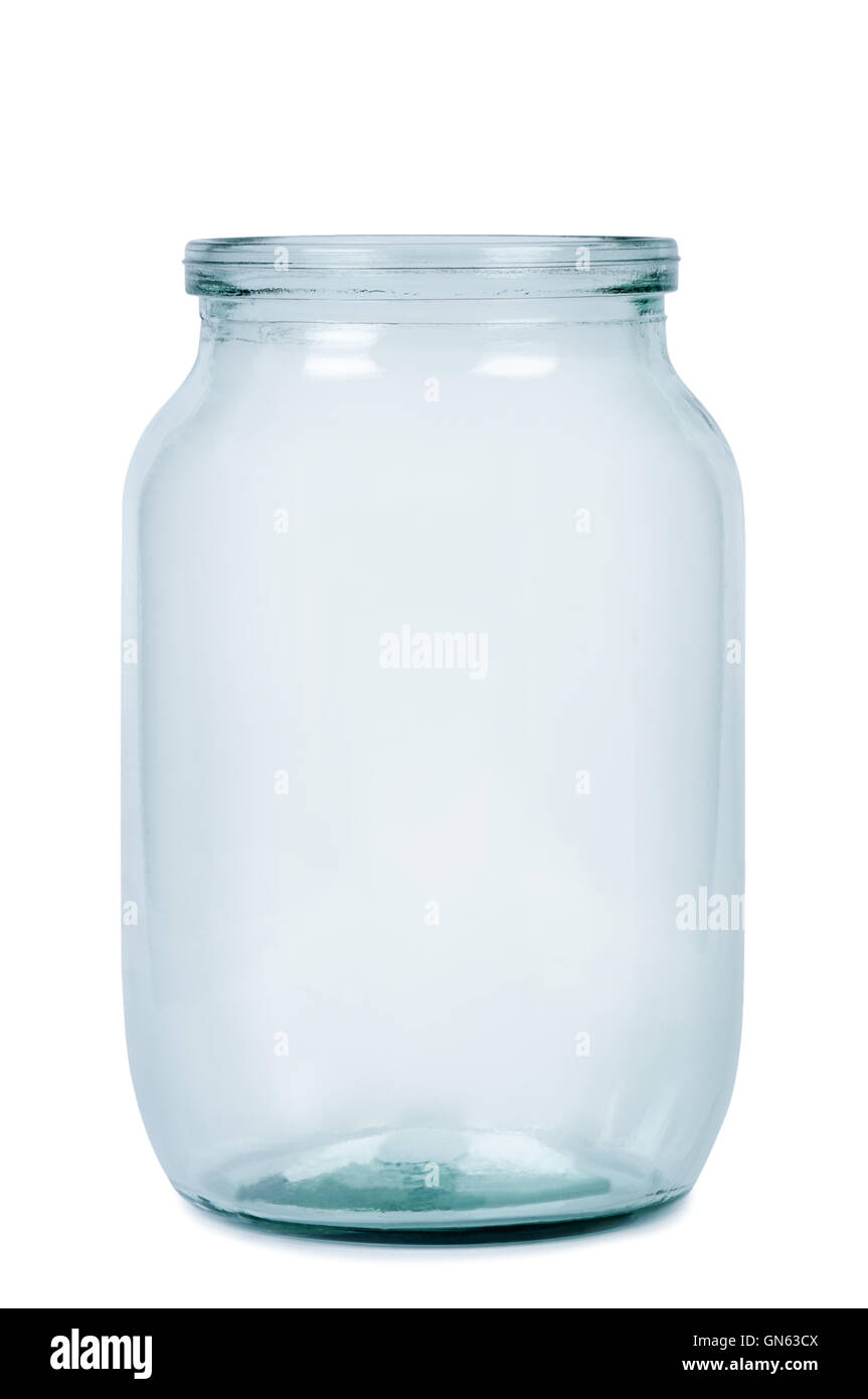 Empty glass jar Stock Photo Alamy