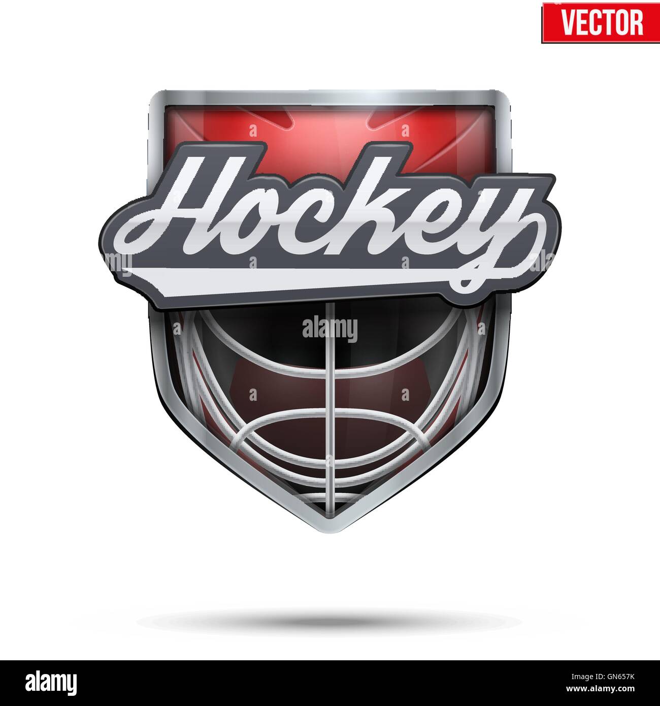 Premium Vector  Hockey championship logo