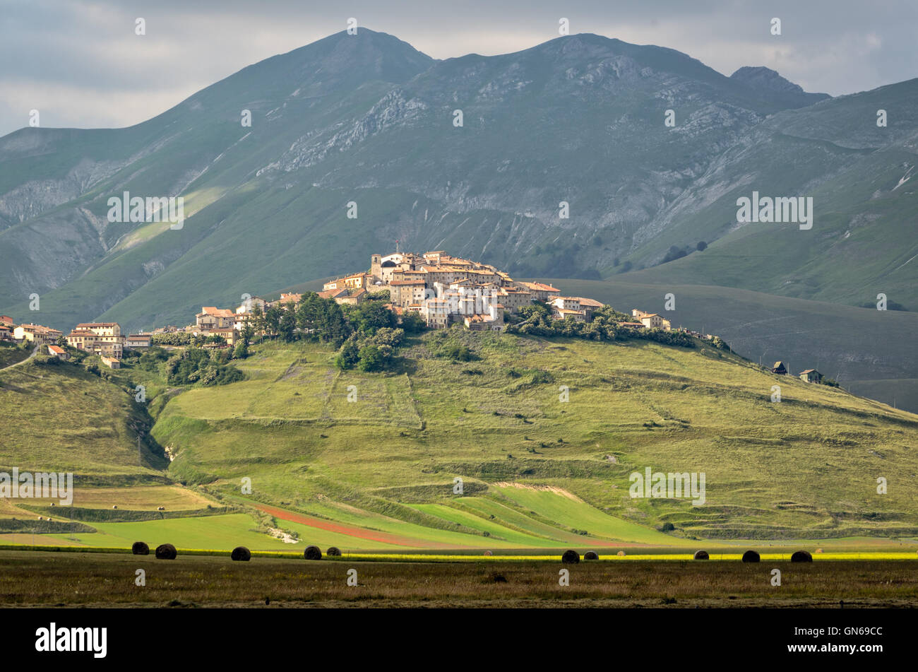 Castelluccio di Norcia (Umbria) Stock Photo