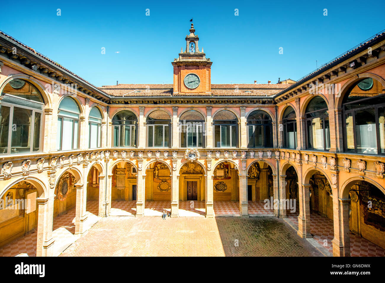 Archiginnasio of Bologna Stock Photo Alamy