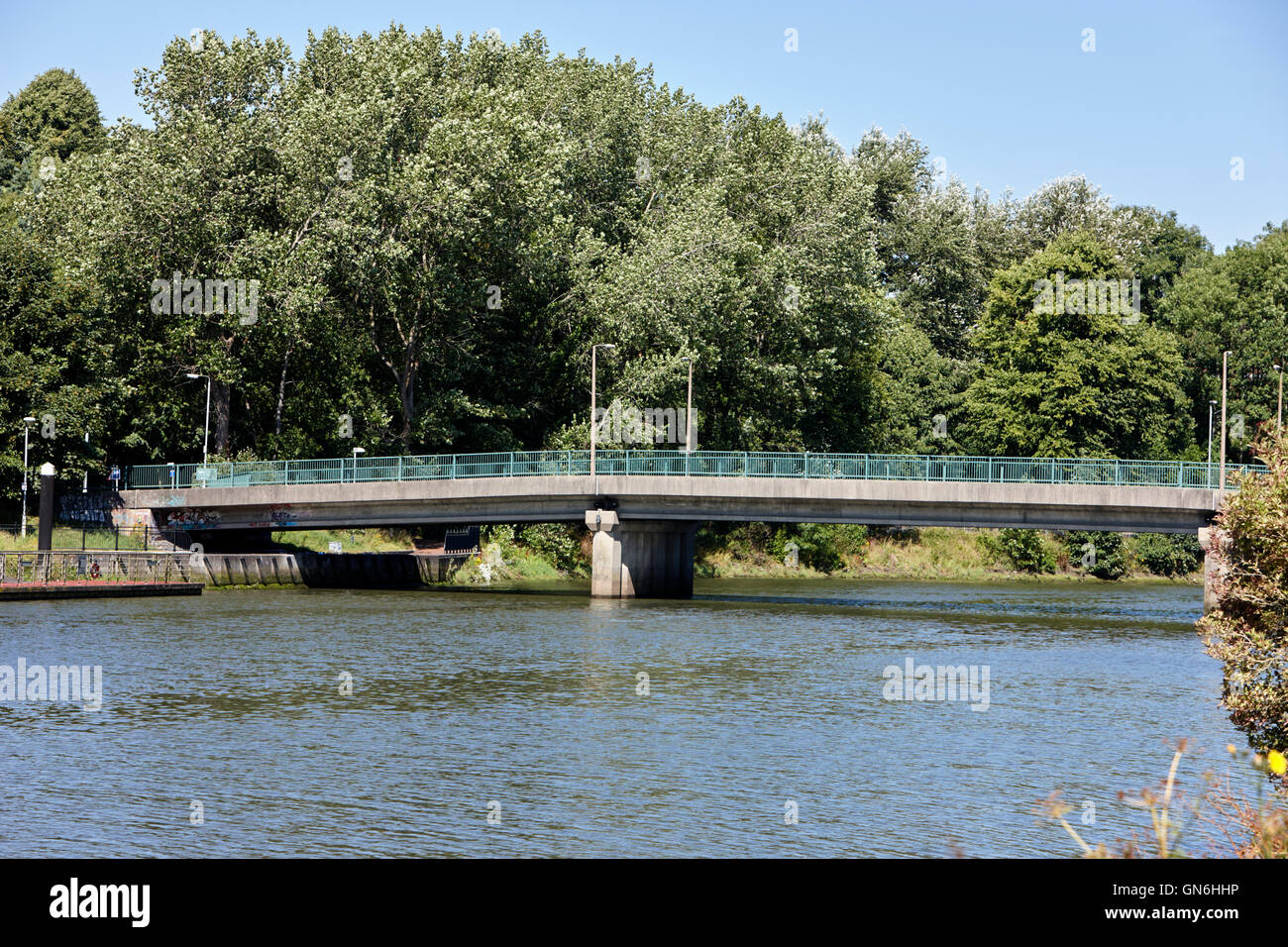 The governors bridge over the river lagan at stranmillis south belfast Stock Photo