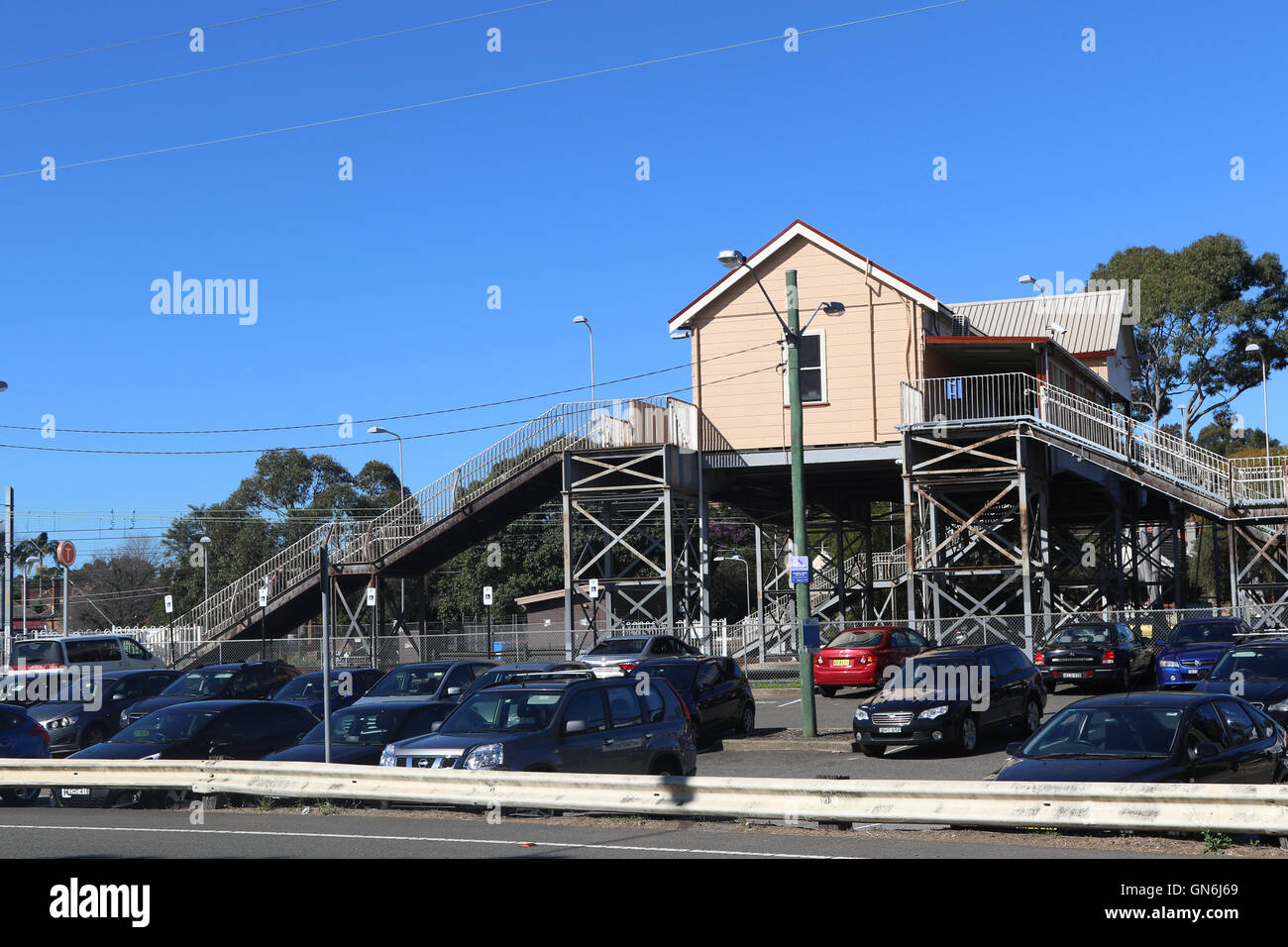 Tempe train station in Sydney, Australia. Stock Photo