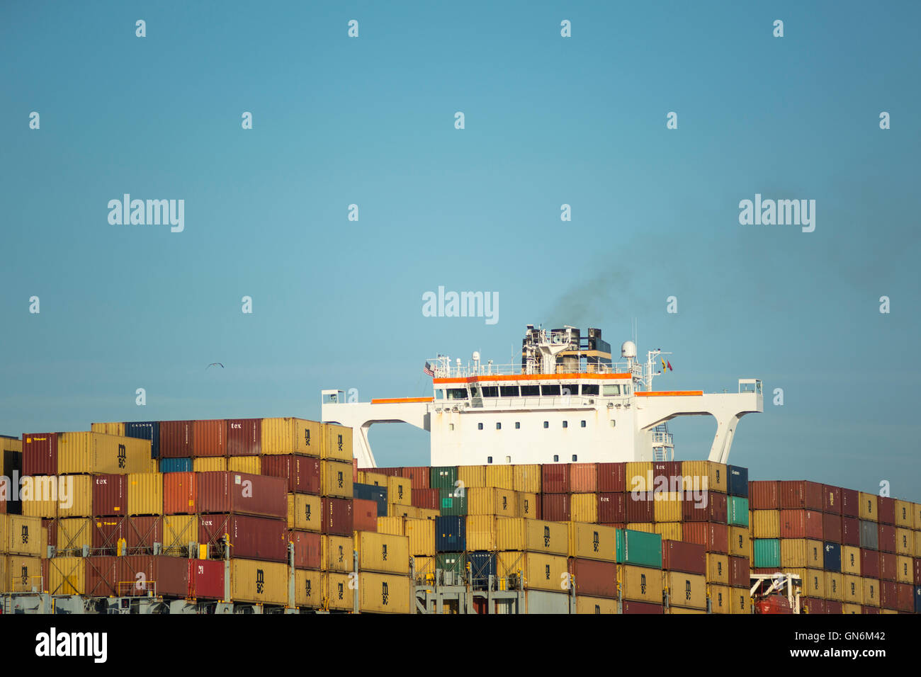 MAERSK LINE MSC BARBARA BREAK BULK CONTAINER CARGO SHIP SAVANNAH RIVER