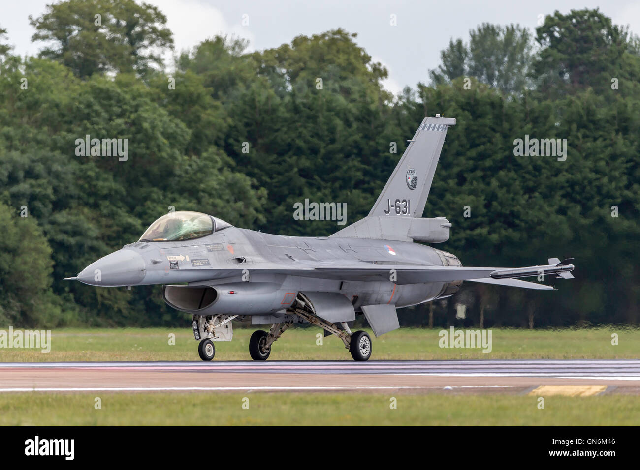 Royal Netherlands Air Force (Koninklijke Luchtmacht) General Dynamics F-16AM Fighter Aircraft. Stock Photo