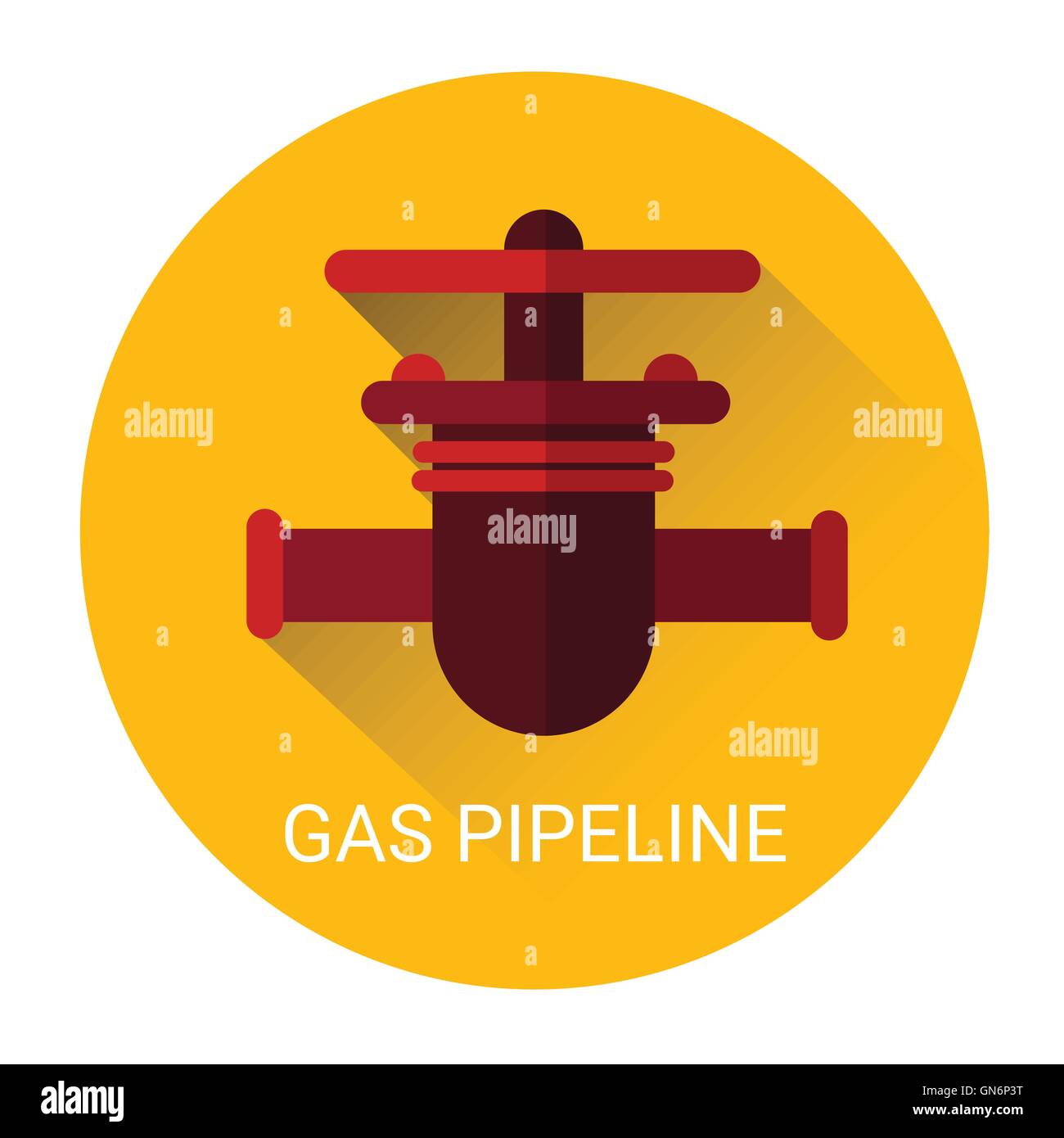 Gas Pipeline Icon Stock Vector Image & Art Alamy