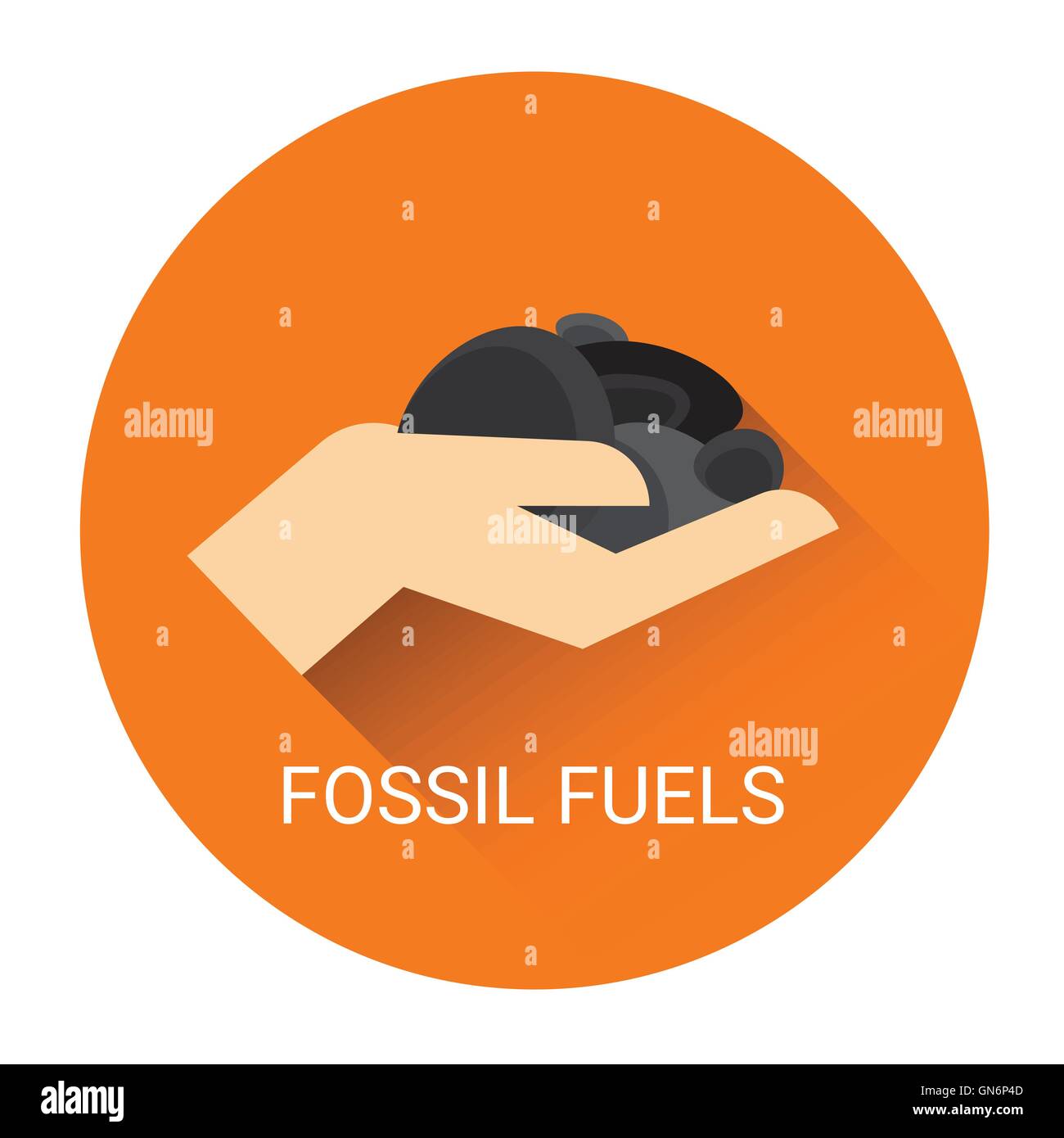 Fossil Fuels Icon Stock Vector