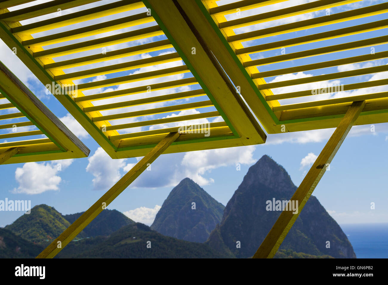 The Pitons, St. Lucia Stock Photo Alamy
