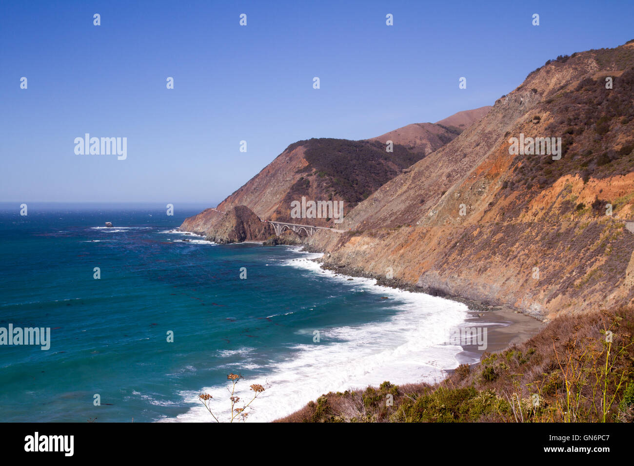 Pacific Coast Highway in Big Sur Stock Photo - Alamy