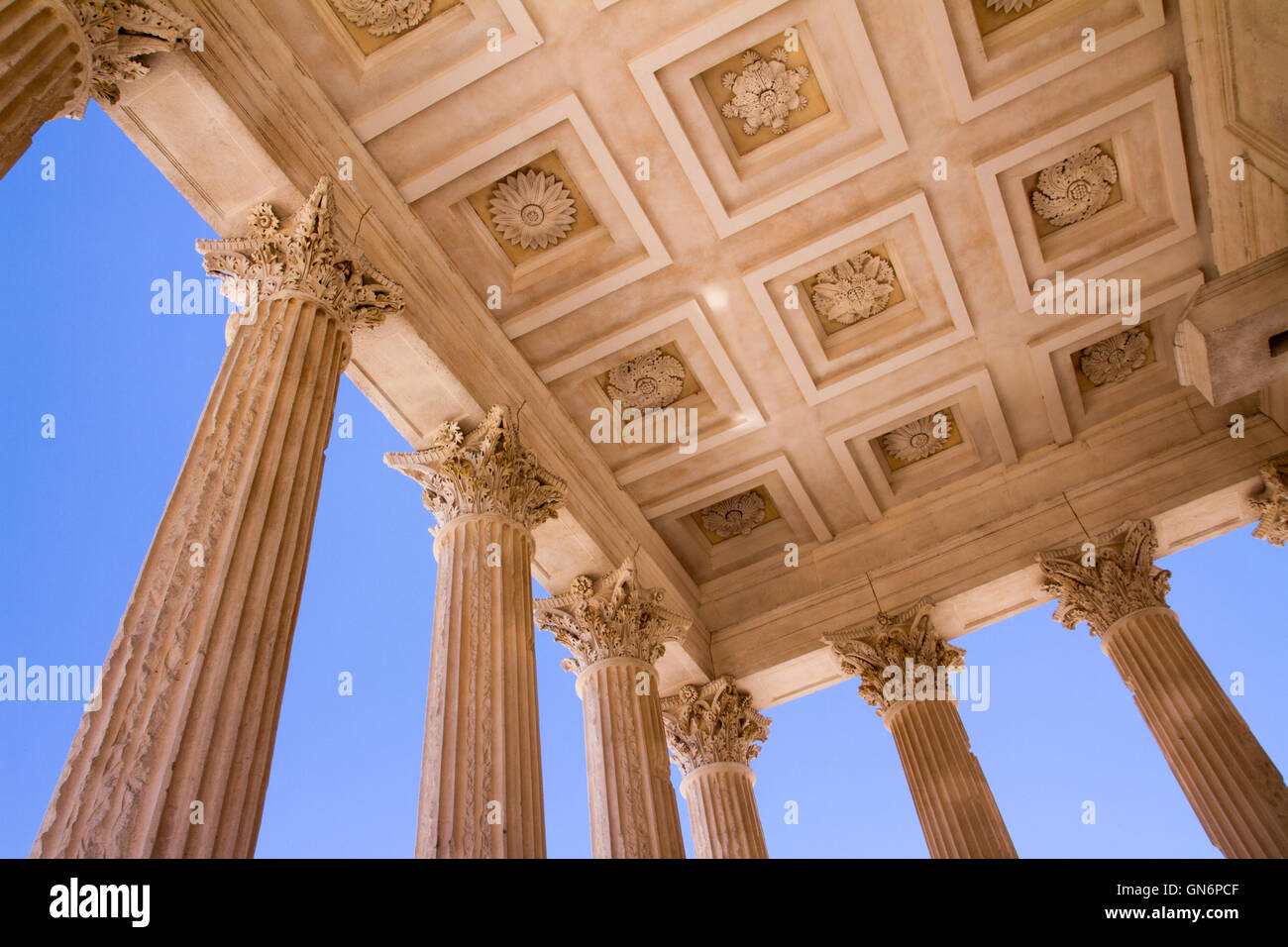 Maison Carree in Nimes, France Stock Photo