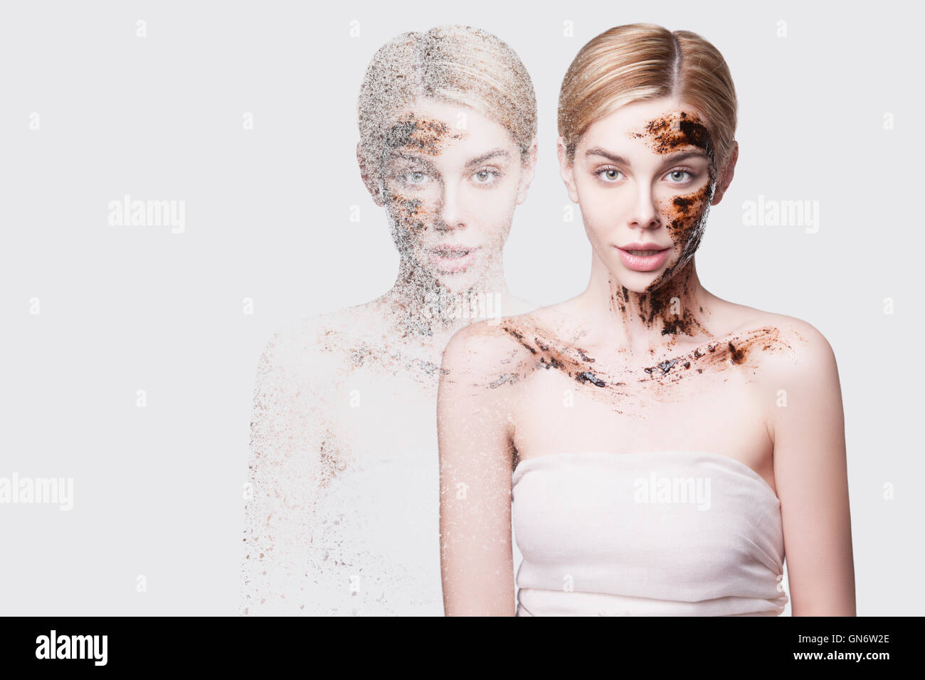 Old young skin face mask hi-res stock photography and images - Alamy