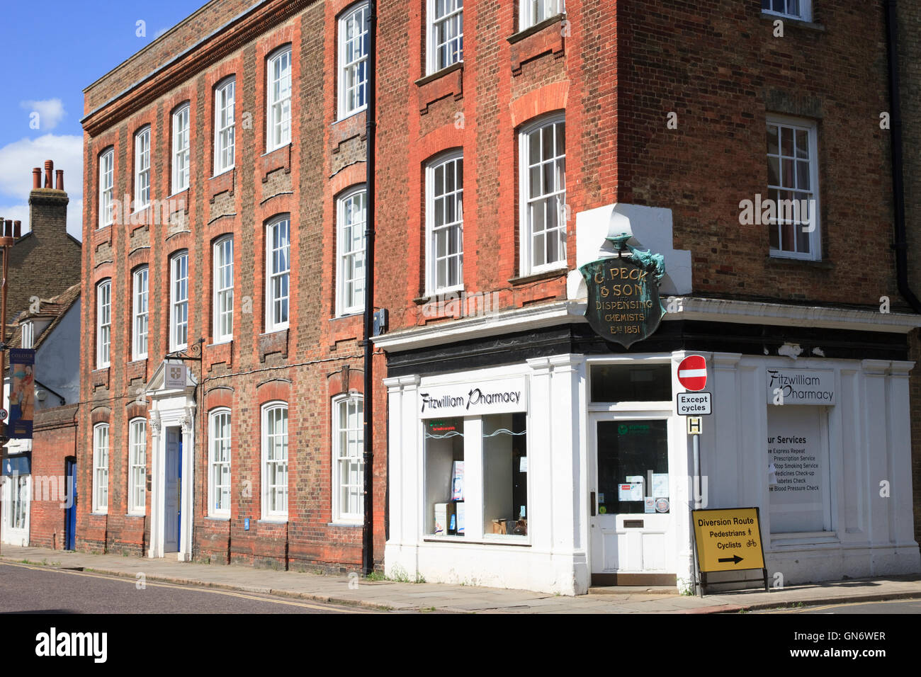 Fitzwilliam House in Trumpington Street, Cambridge, England Stock Photo