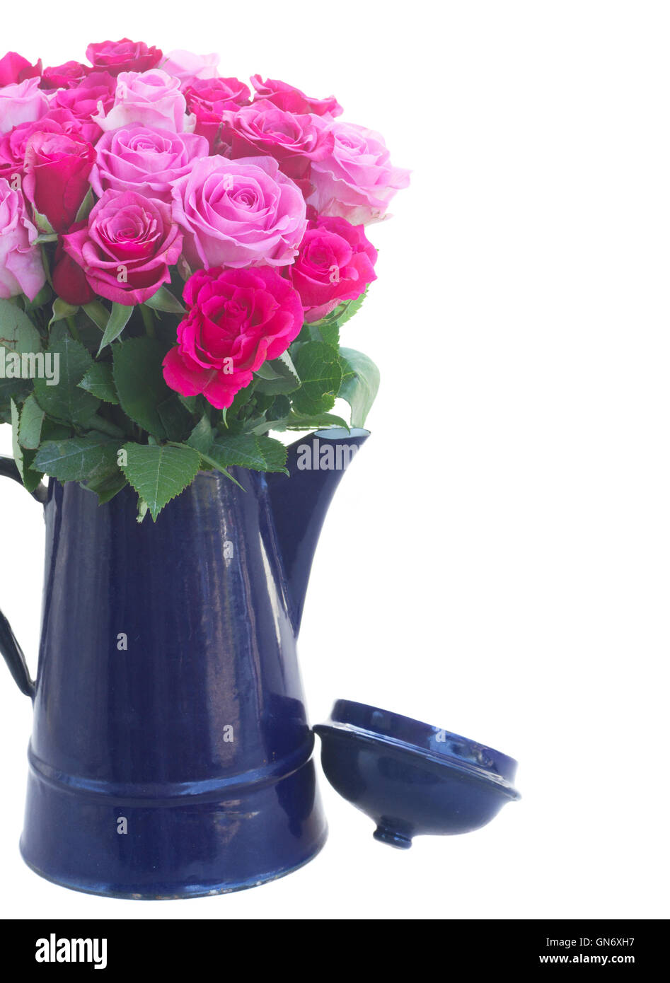 bouquet of fresh pink roses Stock Photo - Alamy