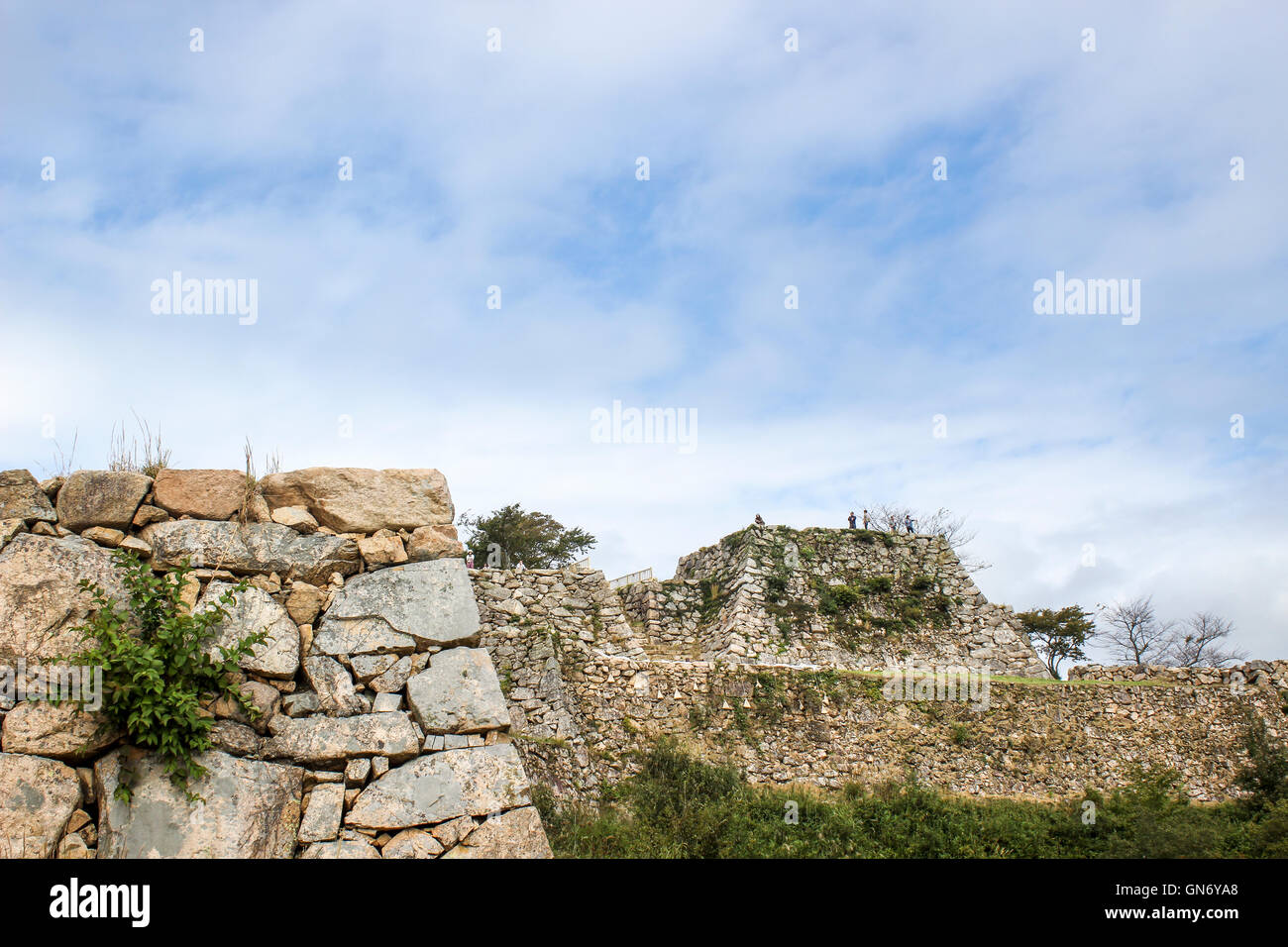 Takeda Castle Ruins, Asago, Japan Stock Photo