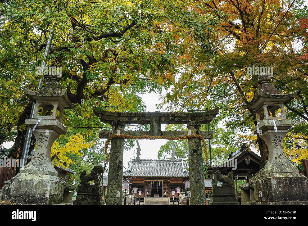 Shrine of Ureshino Onsen, Ureshino, Japan Stock Photo