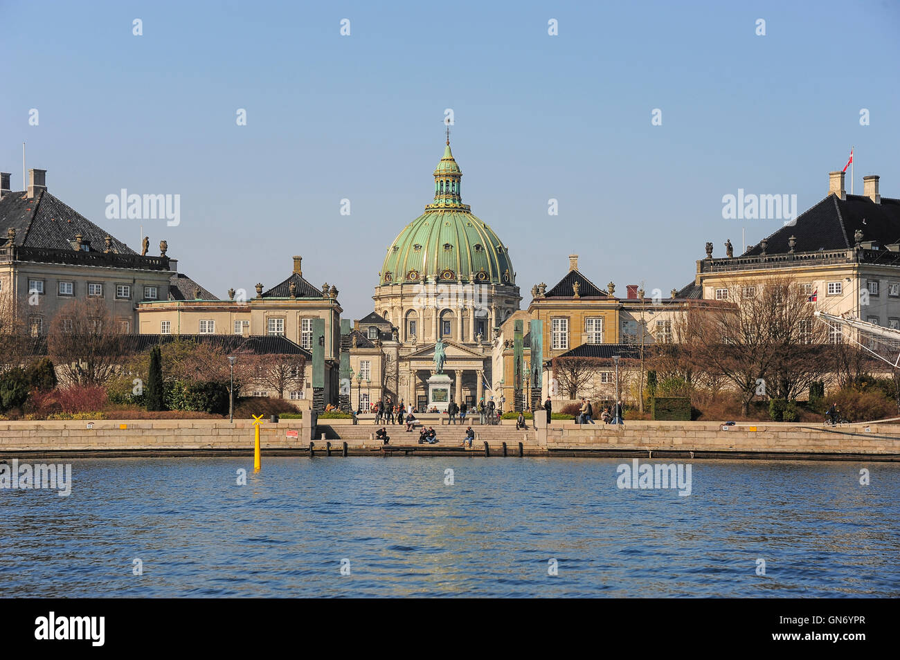 Amalienborg Palace, Copenhagen, Denmark Stock Photo