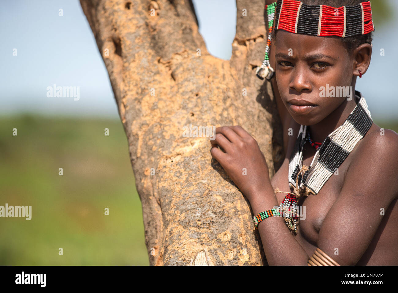 Portrait of Hamer tribe, Turmi, Omo Valley - Ethiopia Stock Photo - Alamy