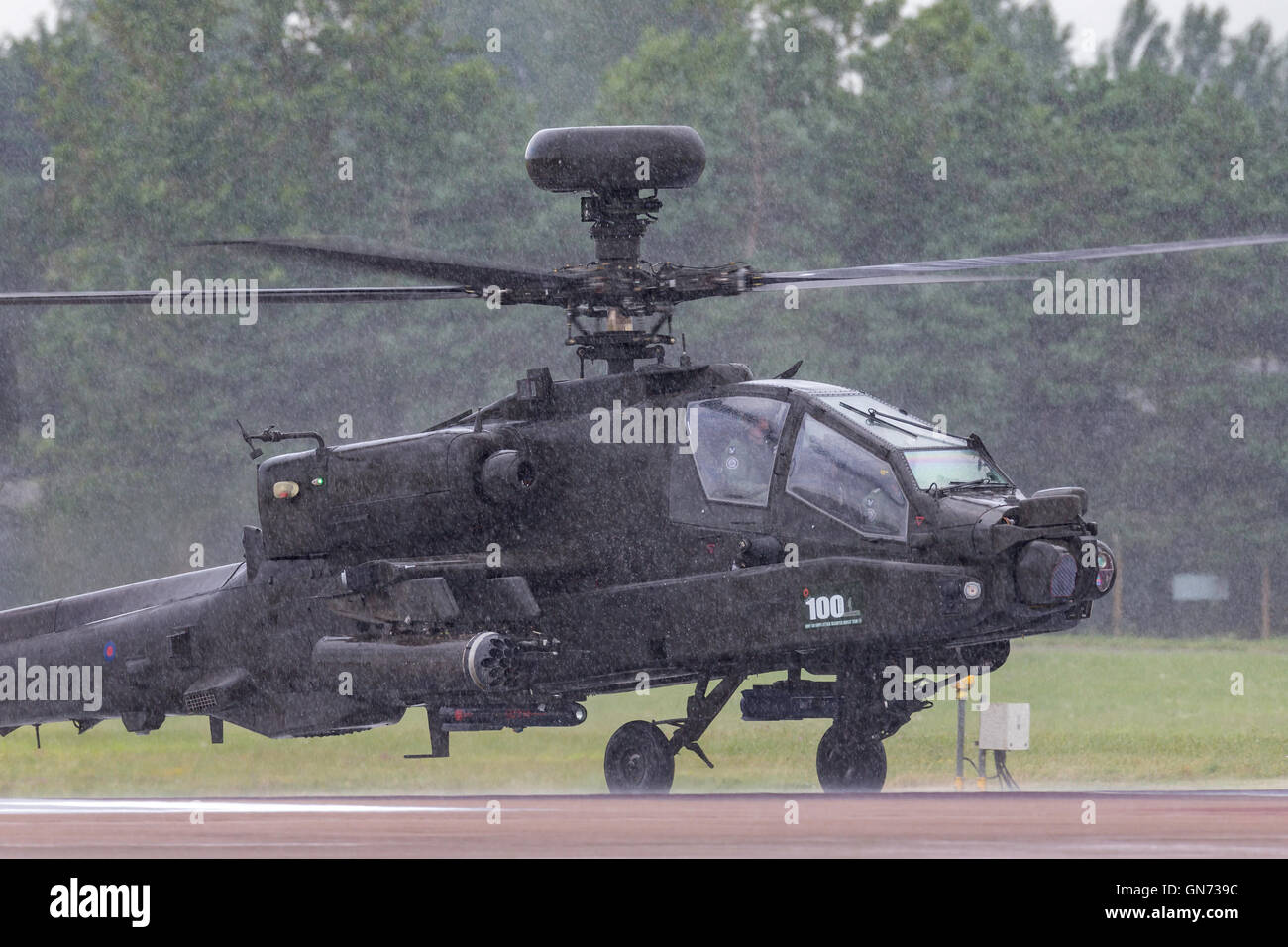 Royal Army Air Corps Westland WAH-64D Apache attack helicopter Stock Photo