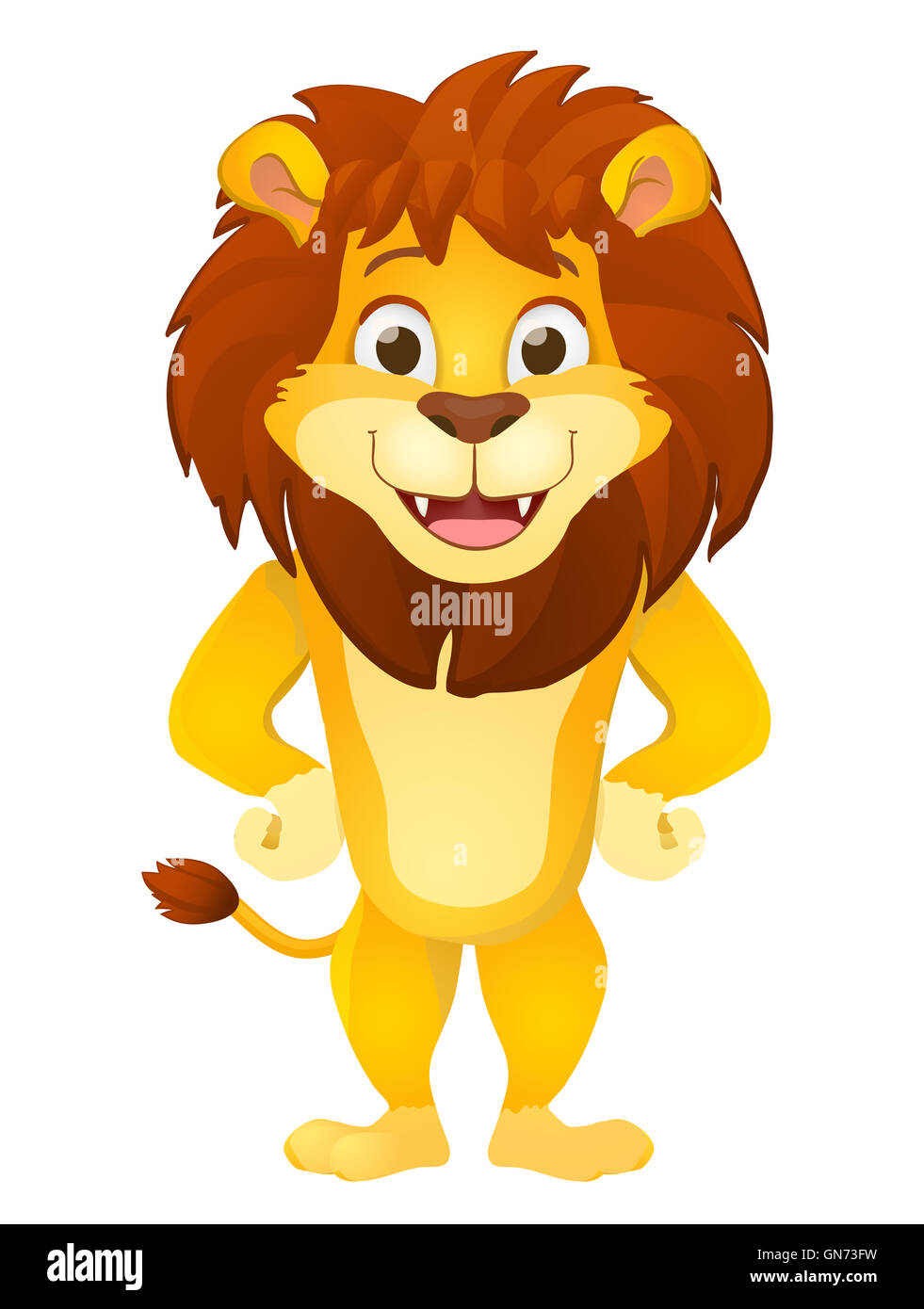 Cartoon lion hi-res stock photography and images - Alamy