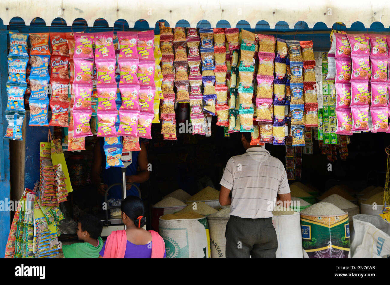 Indian Grocery shop Stock Photo - Alamy