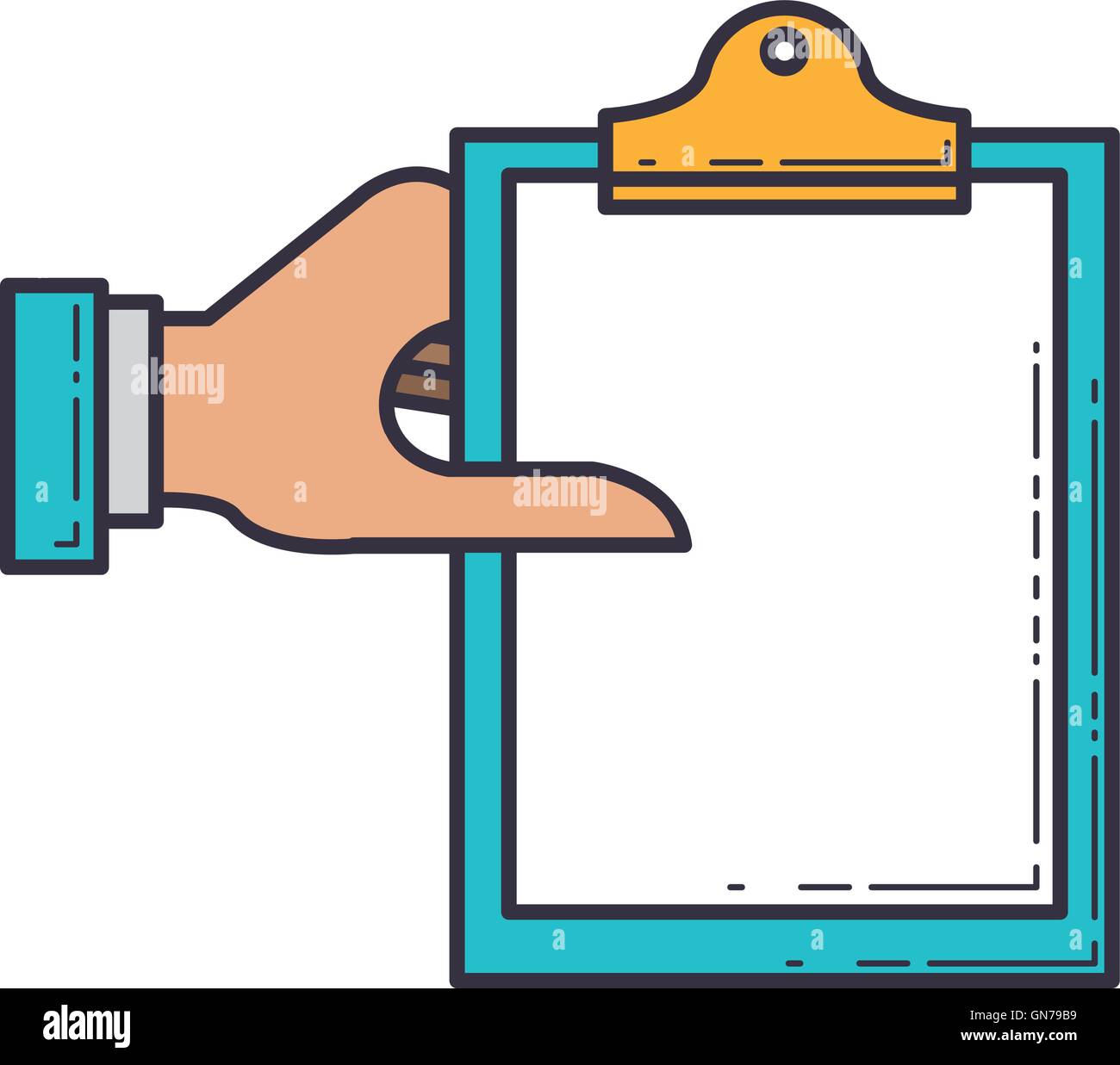 clipboard paper isolated icon Stock Vector Image & Art - Alamy
