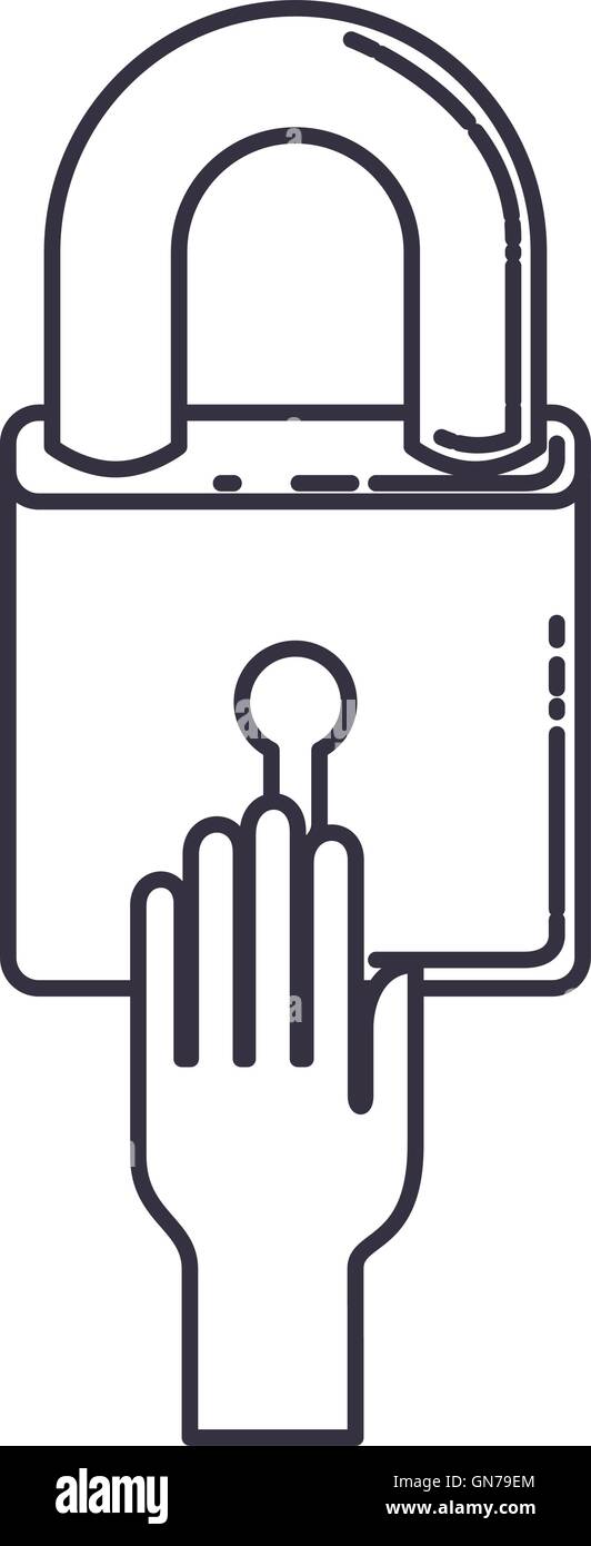 safe padlock lock isolated icon Stock Vector Image & Art - Alamy