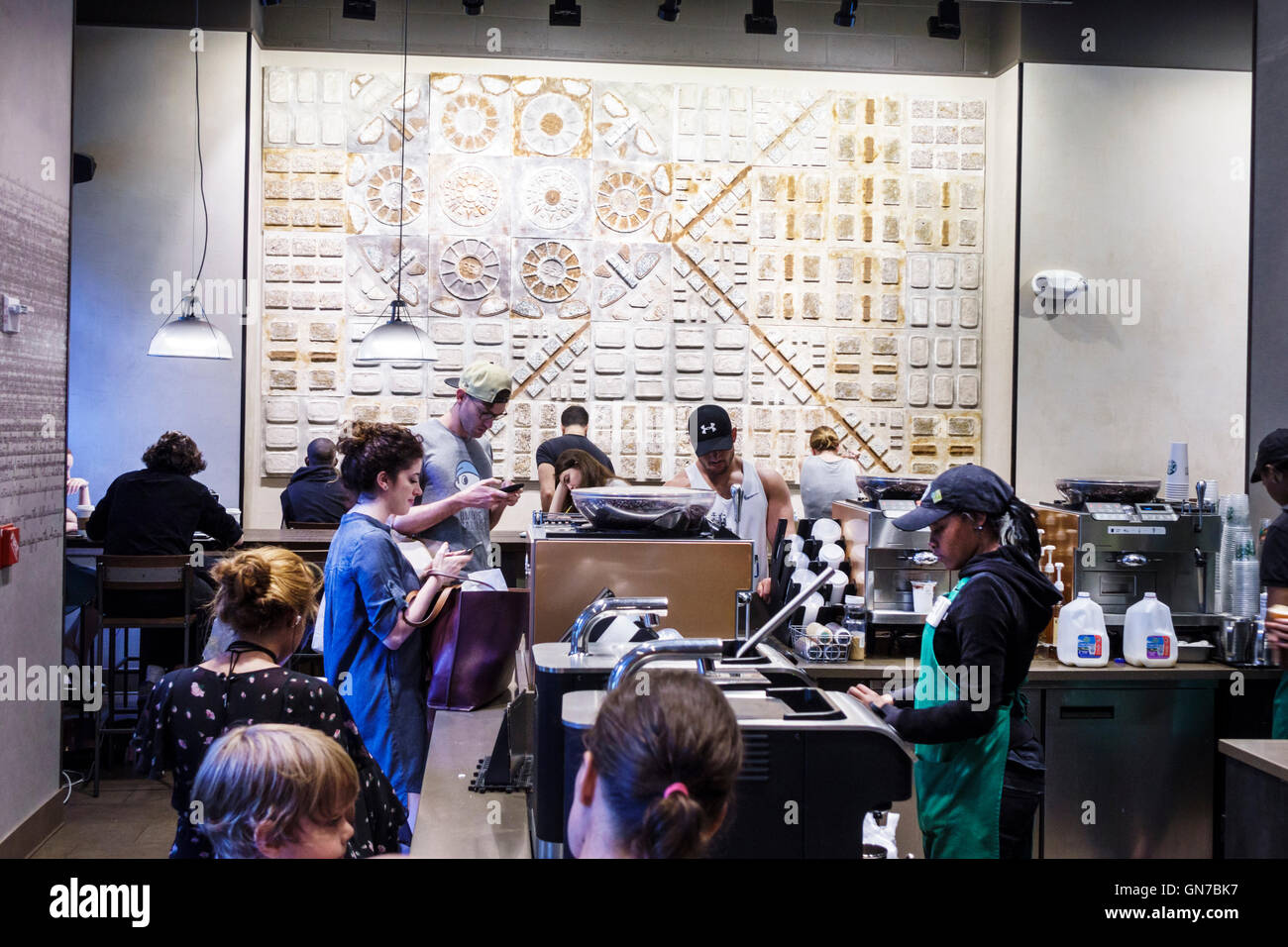 New York City,NY NYC,Manhattan,Union Square,Starbucks,restaurant