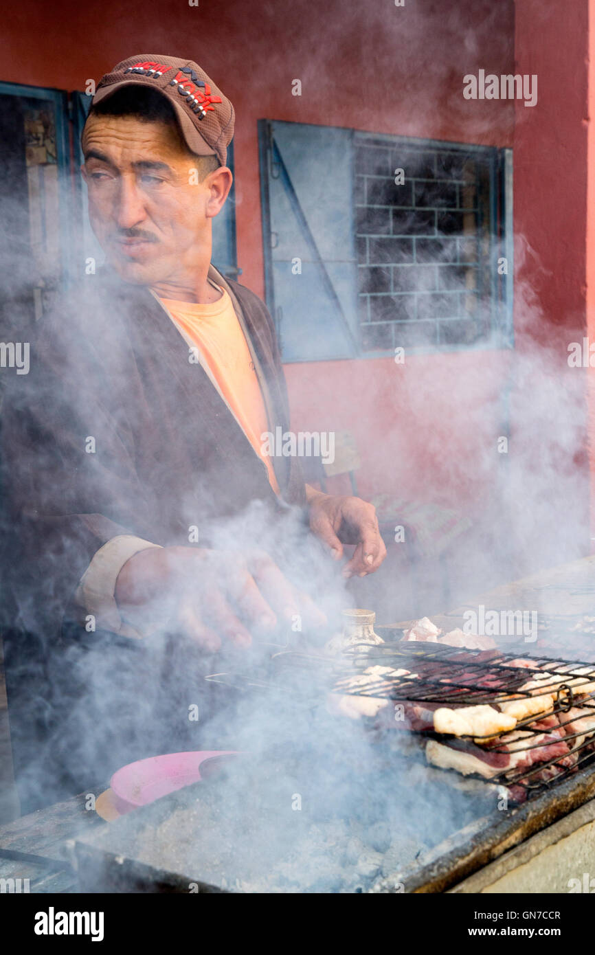 Marinated Barbecue Meat On Skewer Shish Stock Photo 1095659402