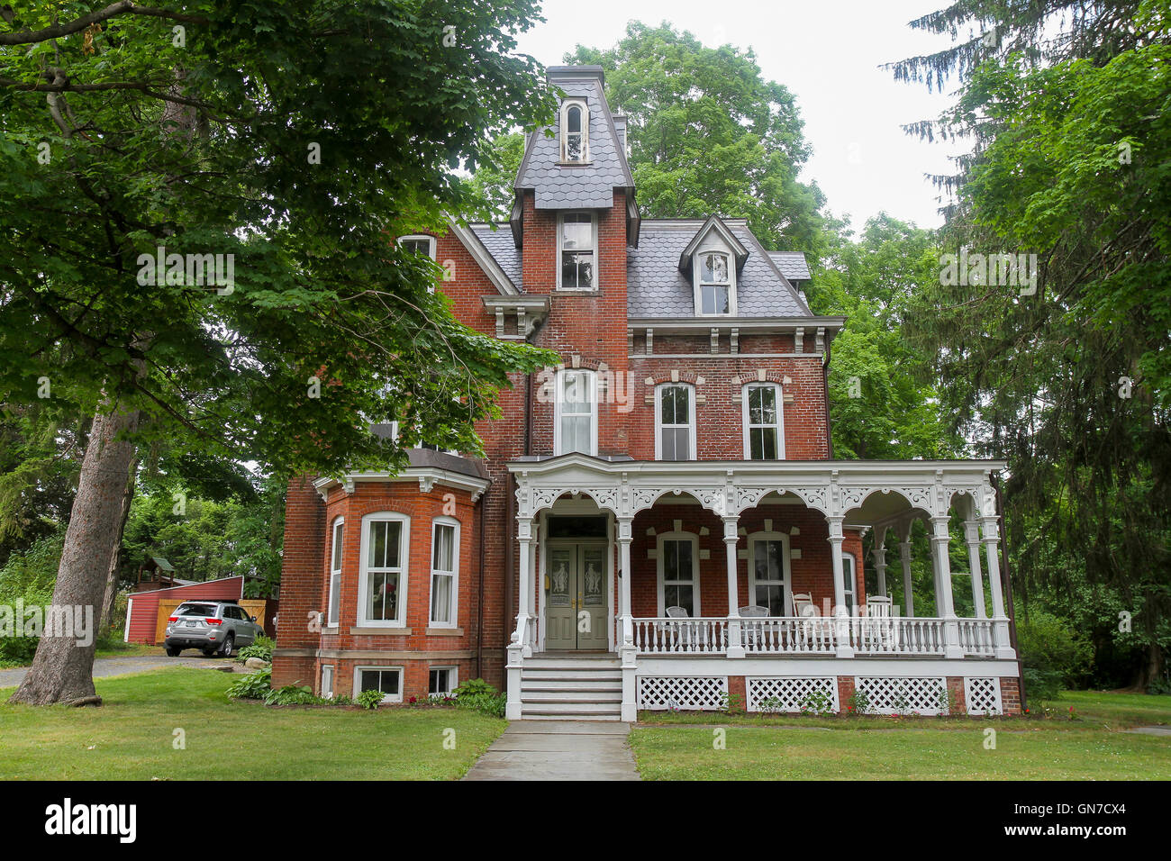 A Victorian home in Milford, Pennsylvania Stock Photo Alamy