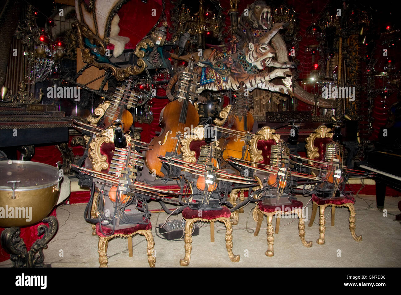 Automated Music Instruments at House on the Rock , Wisconsin Stock