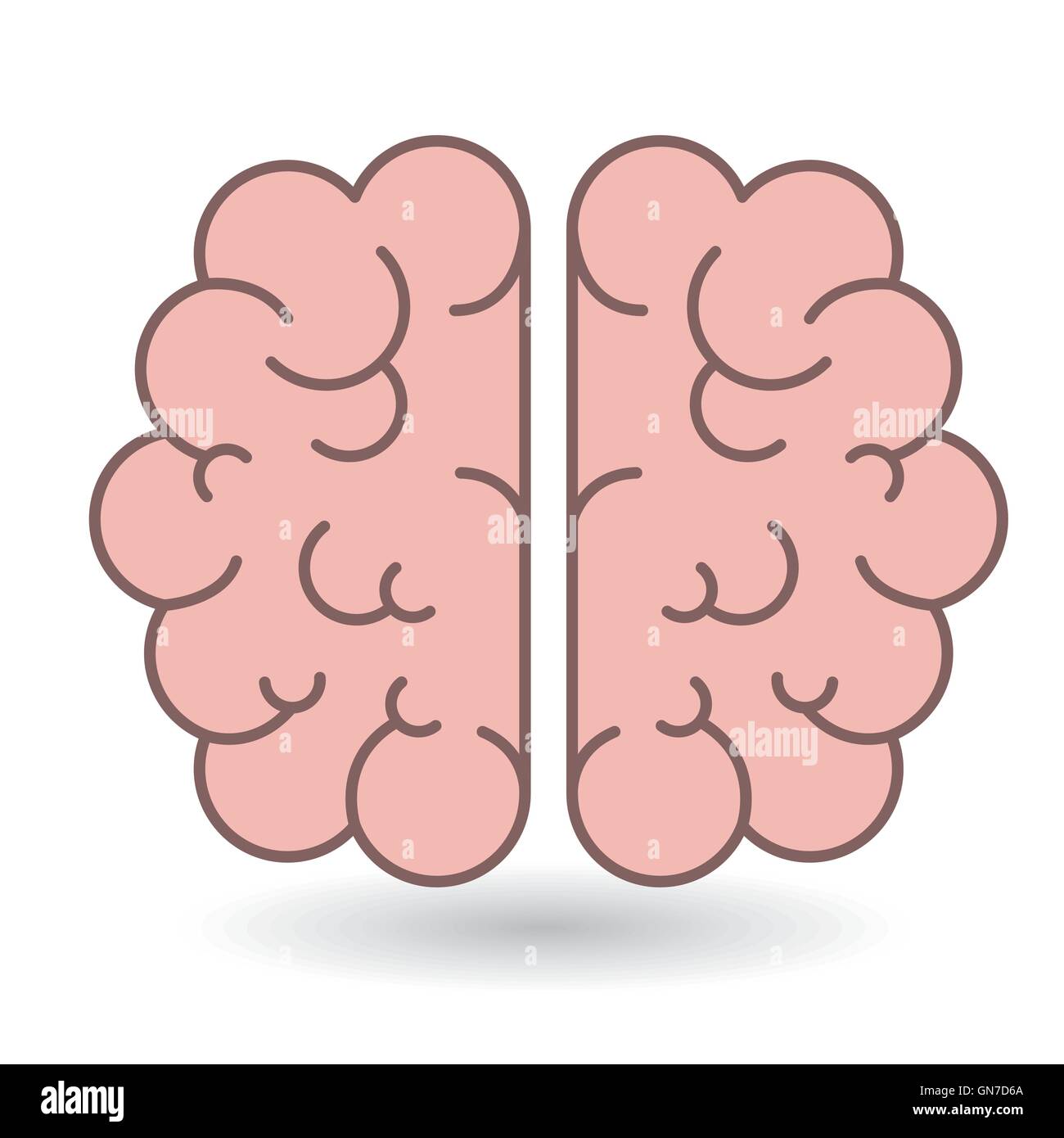 brain human organ isolated icon Stock Vector Image & Art - Alamy