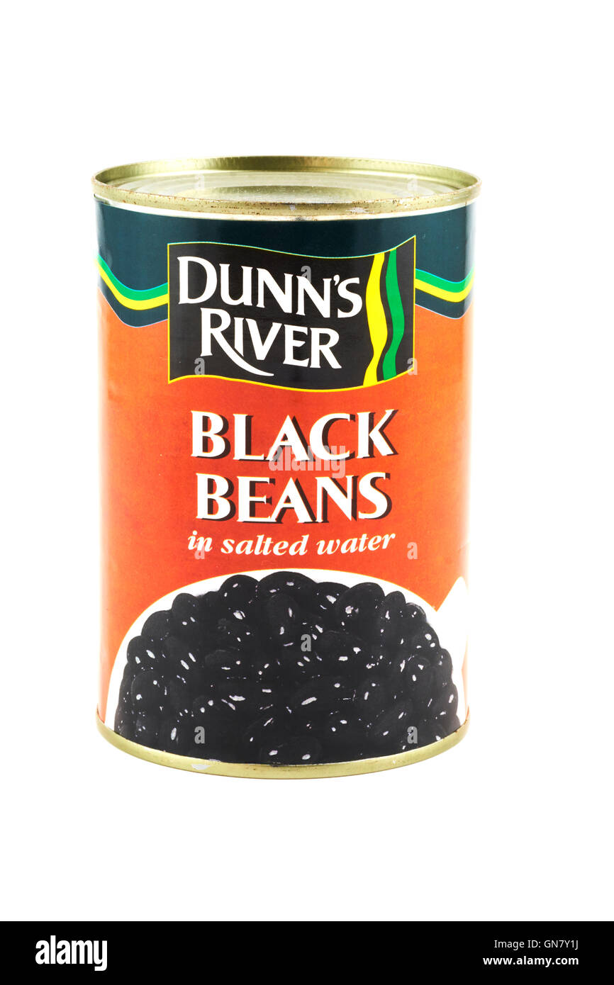 Dunn's River Black Beans In Salted Water Stock Photo