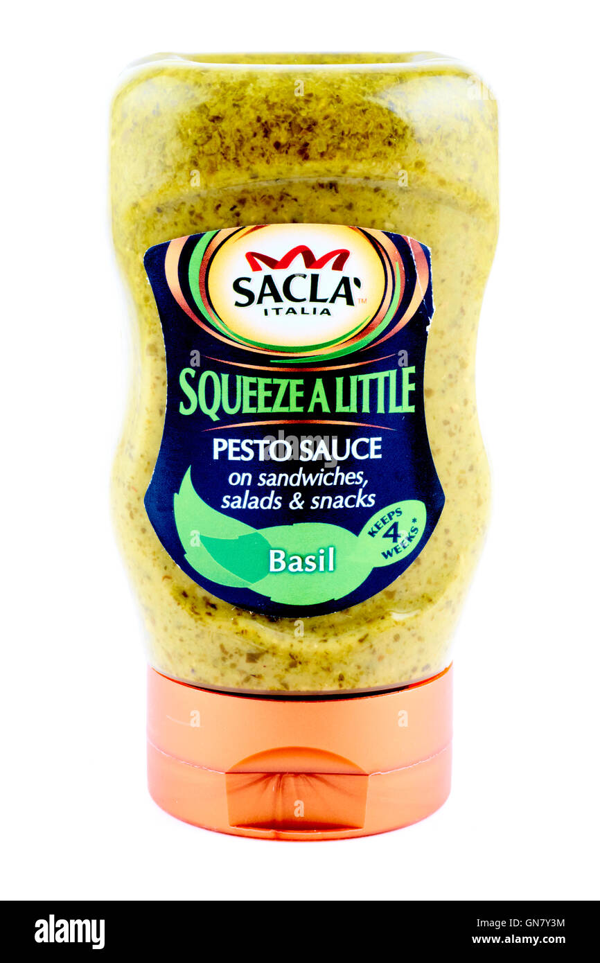 Sacla Italia Pesto Sauce Basil Stock Photo