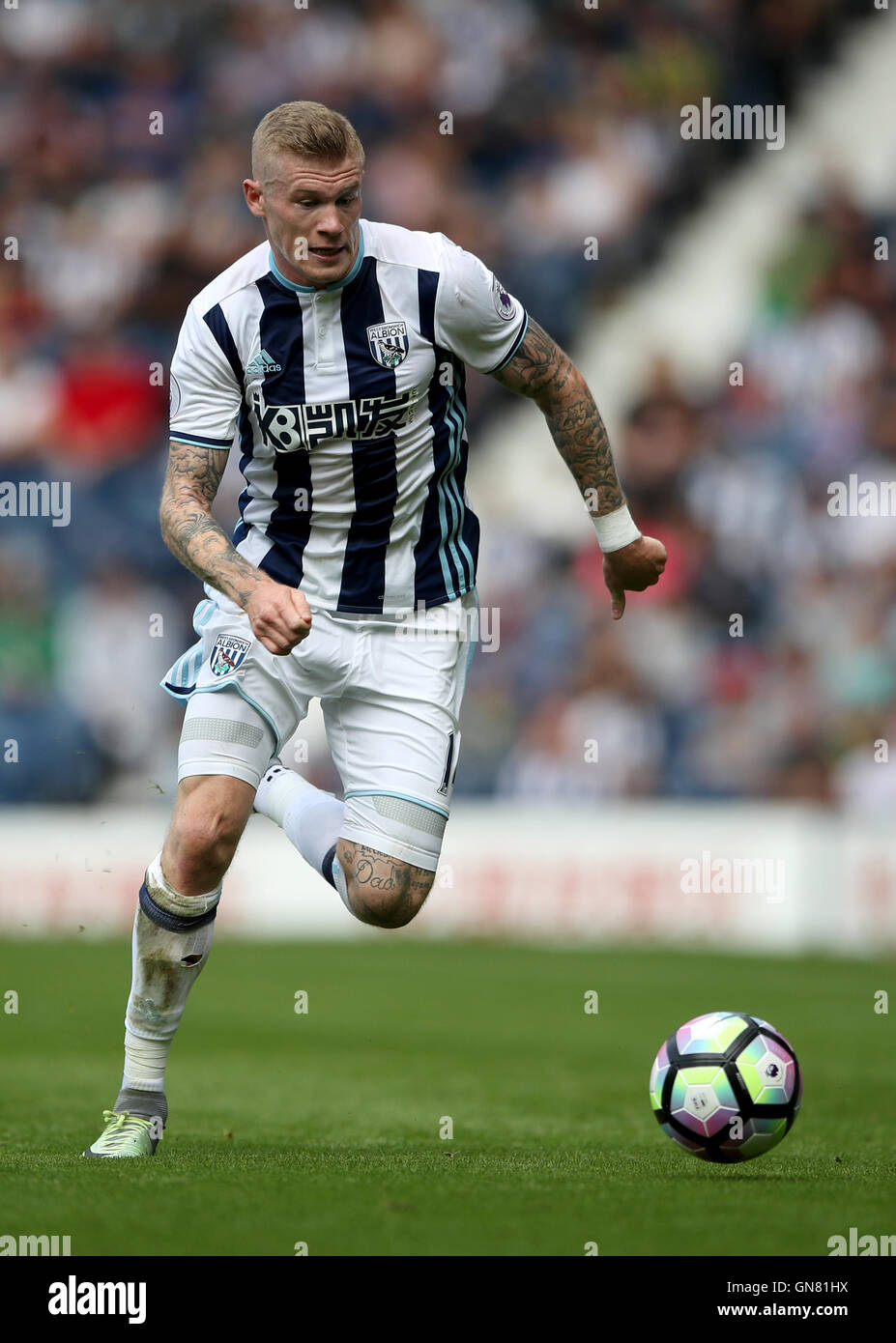 West Bromwich Albion's James McClean during the Premier League match at The  Hawthorns, West Bromwich. PRESS ASSOCIATION Photo. Picture date: Sunday  August 28, 2016. See PA story SOCCER West Brom. Photo credit