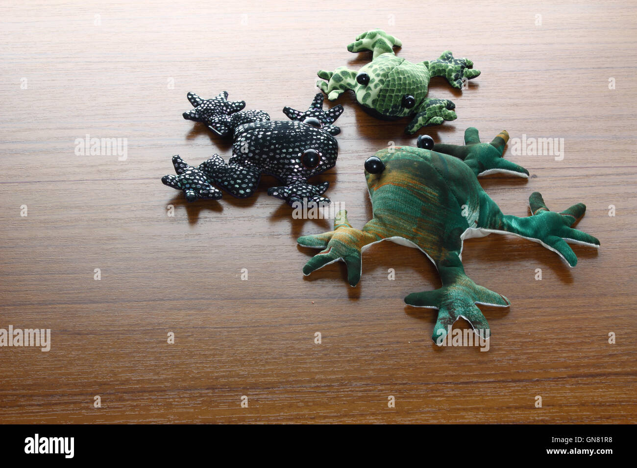 Stuffed frog toy Cut Out Stock Images & Pictures - Alamy