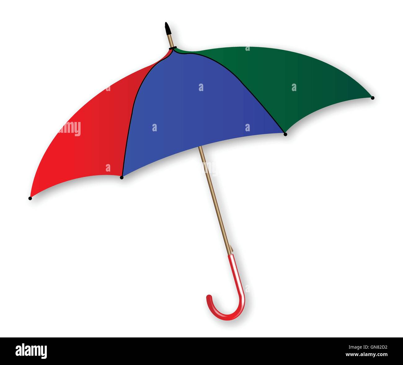 Umbrella Over White Stock Vector Image & Art Alamy