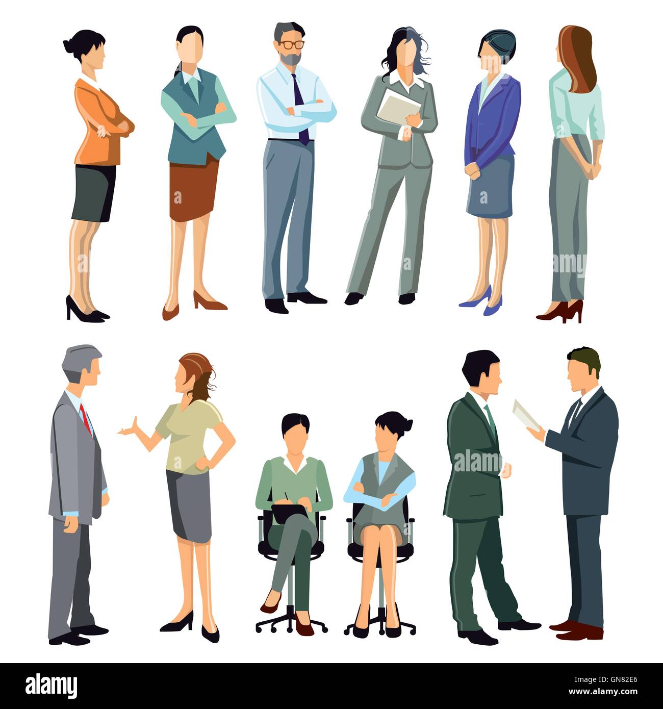 Business persons in office Stock Vector Images - Alamy