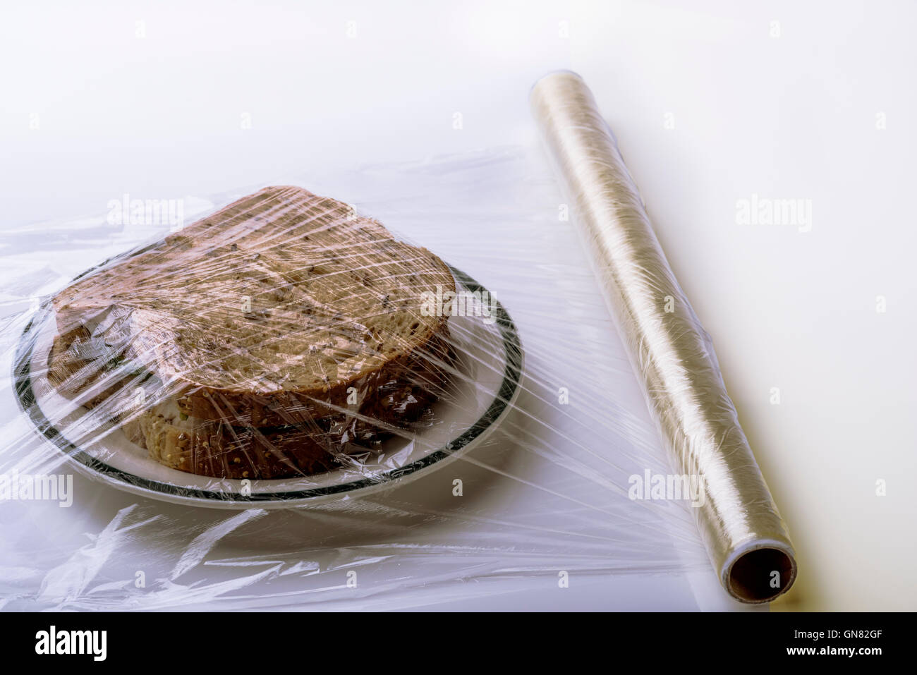 Plastic wrap food hi-res stock photography and images - Alamy