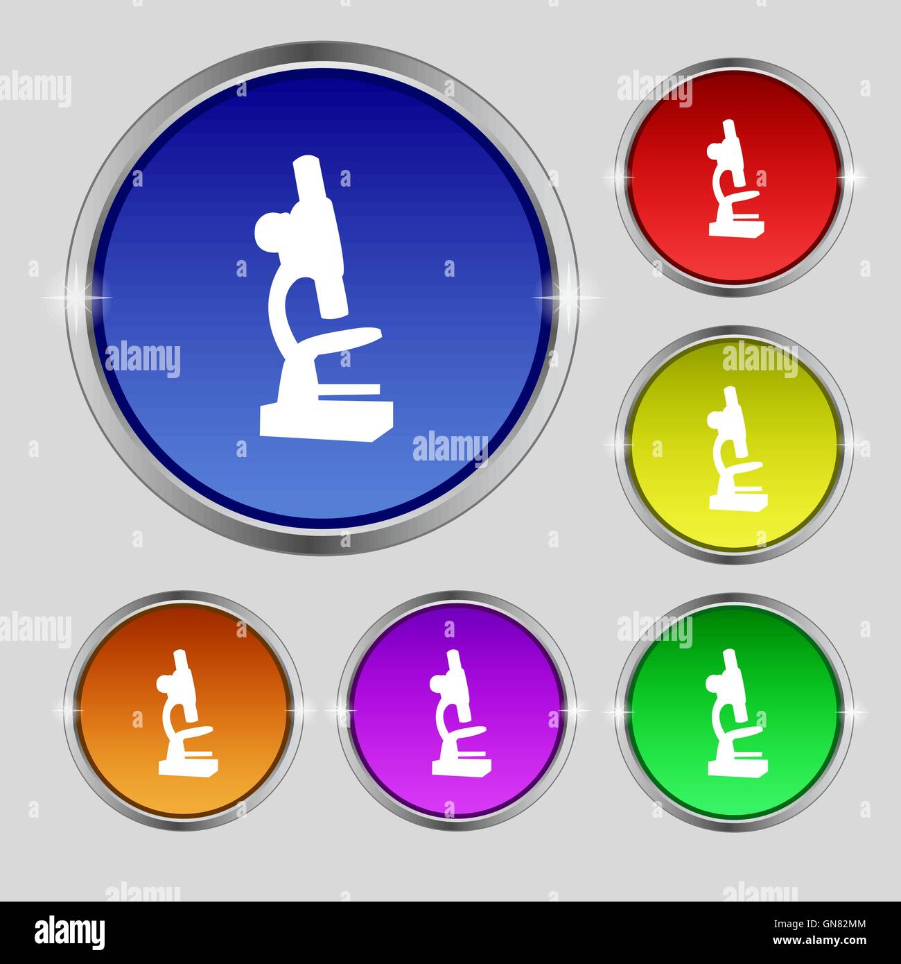 Symbol microscope hi-res stock photography and images - Alamy