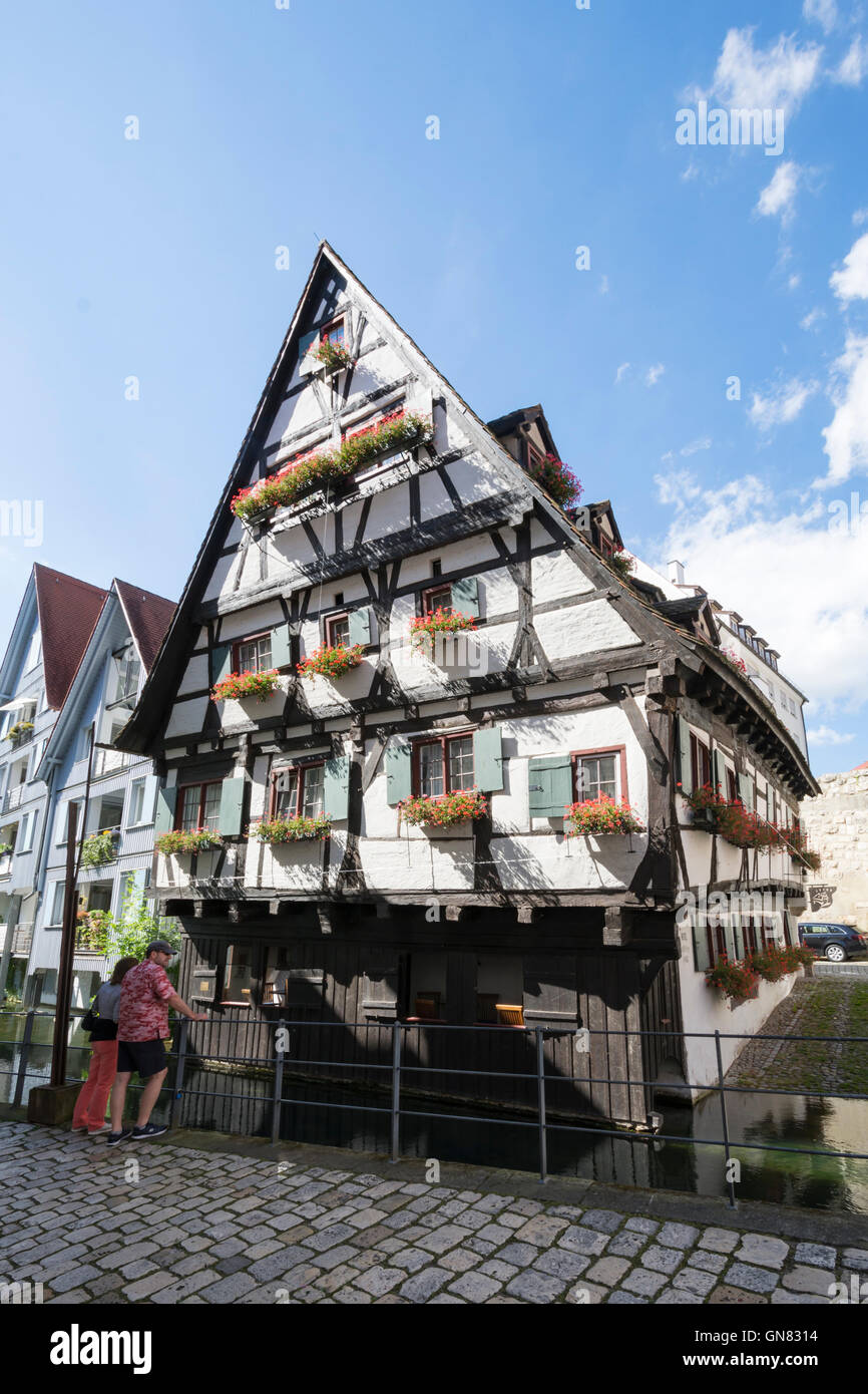 Ulm Germany August 13 The So Called Schiefes Haus In Ulm