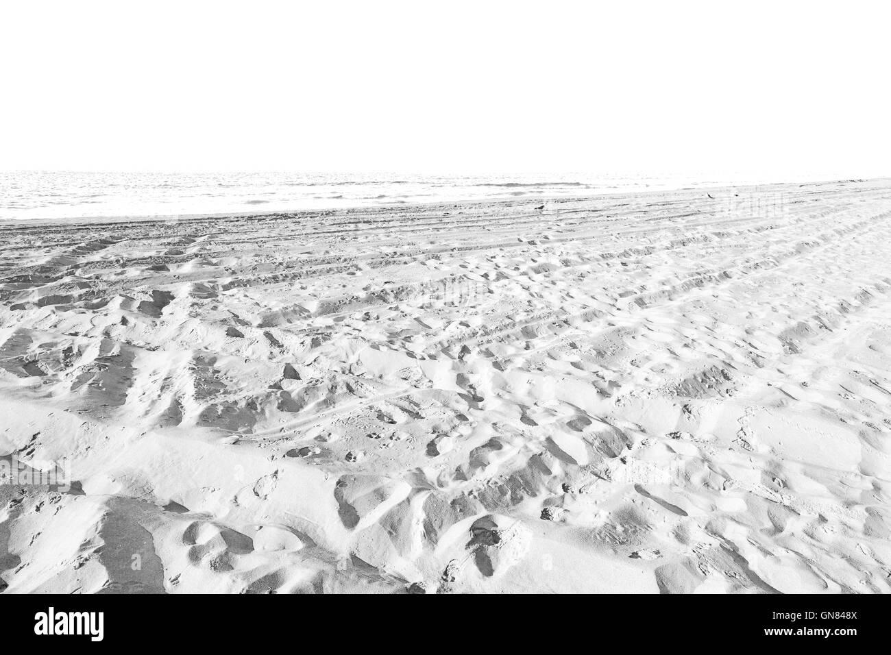 Oman beach sandy Black and White Stock Photos & Images - Alamy