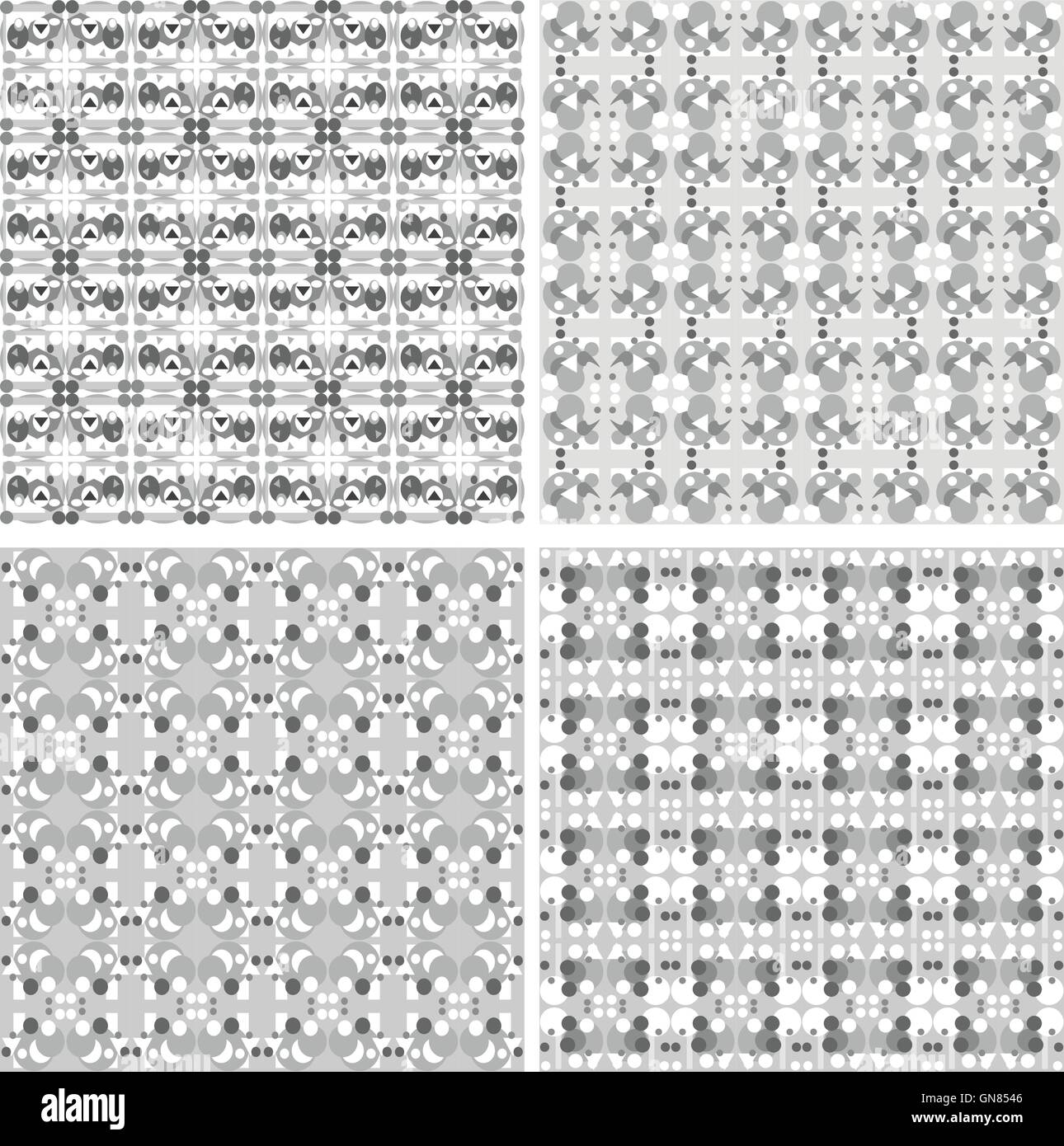 Set of vintage christmas wallpapers. decoration elements vector ...