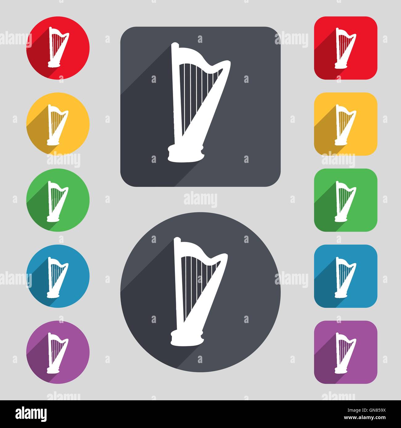 12 string harp hi-res stock photography and images - Alamy