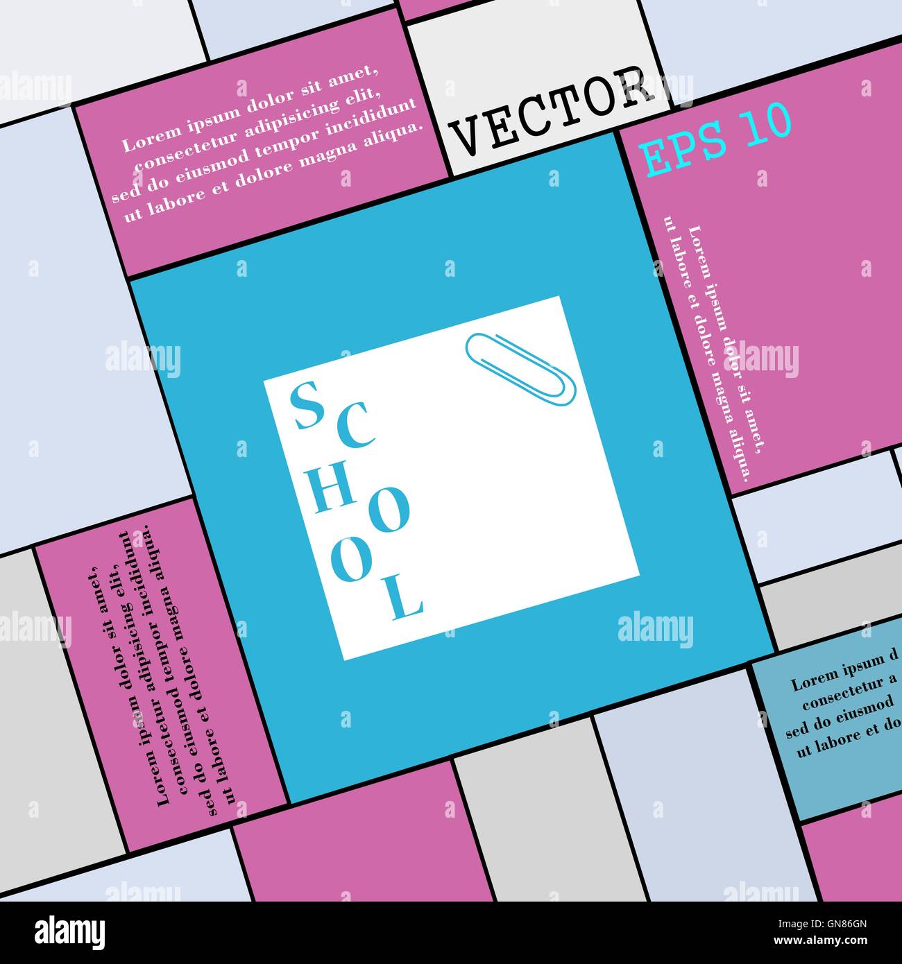 reminder sticker, note icon sign. Modern flat style for your design ...