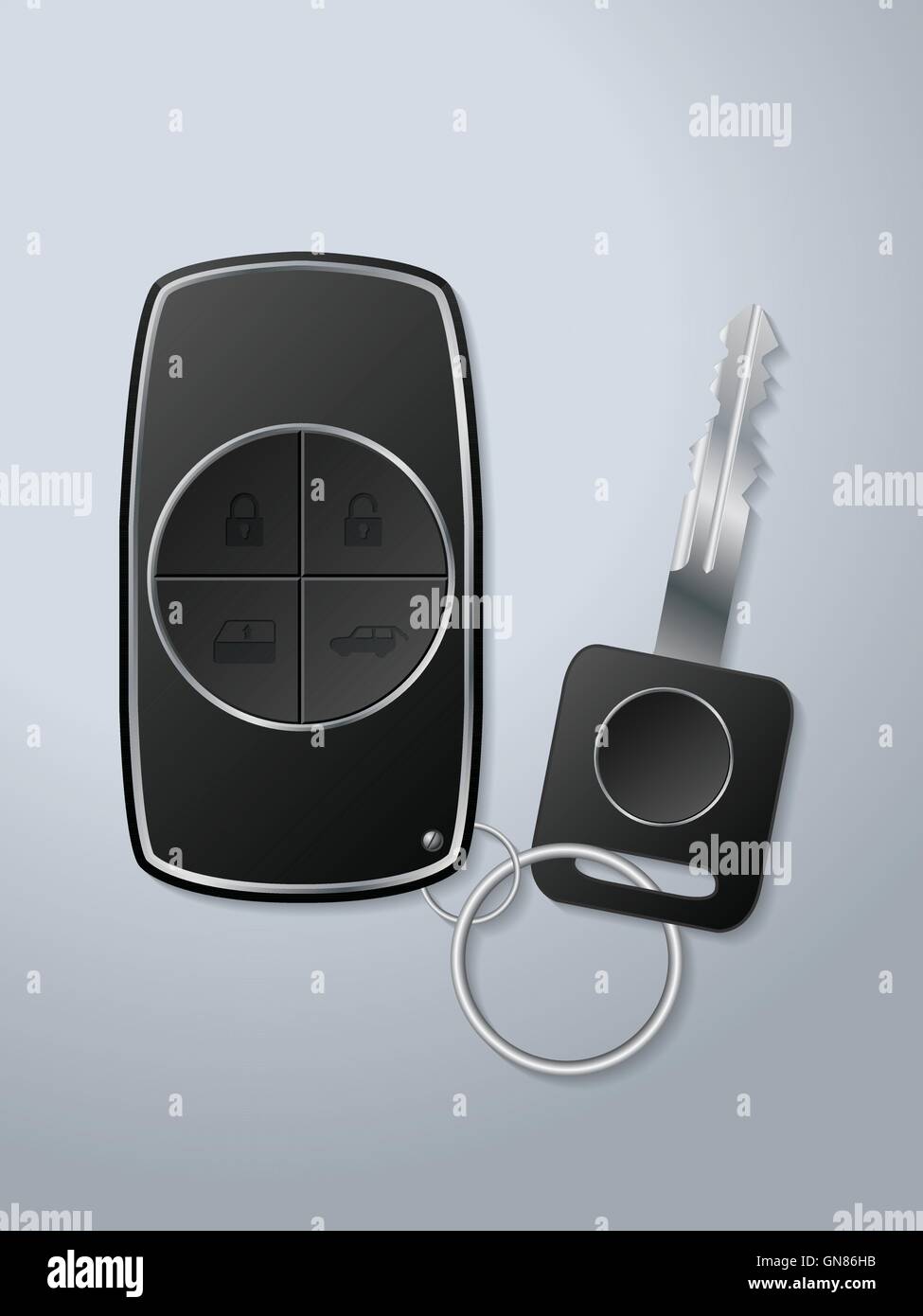 Car key and remote with functions Stock Vector Image & Art Alamy