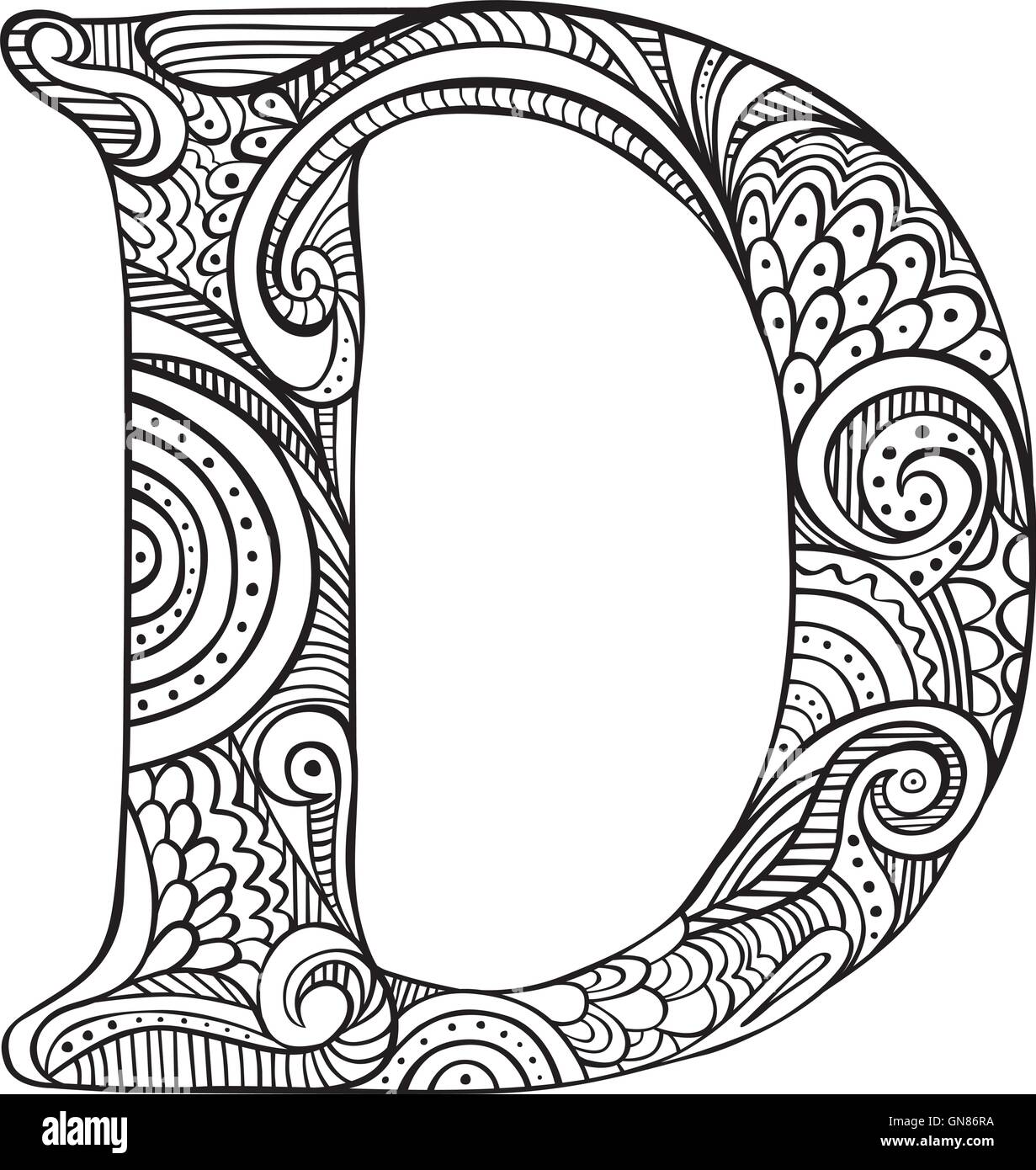 printable letter d outline print bubble letter d bubble letter d ...